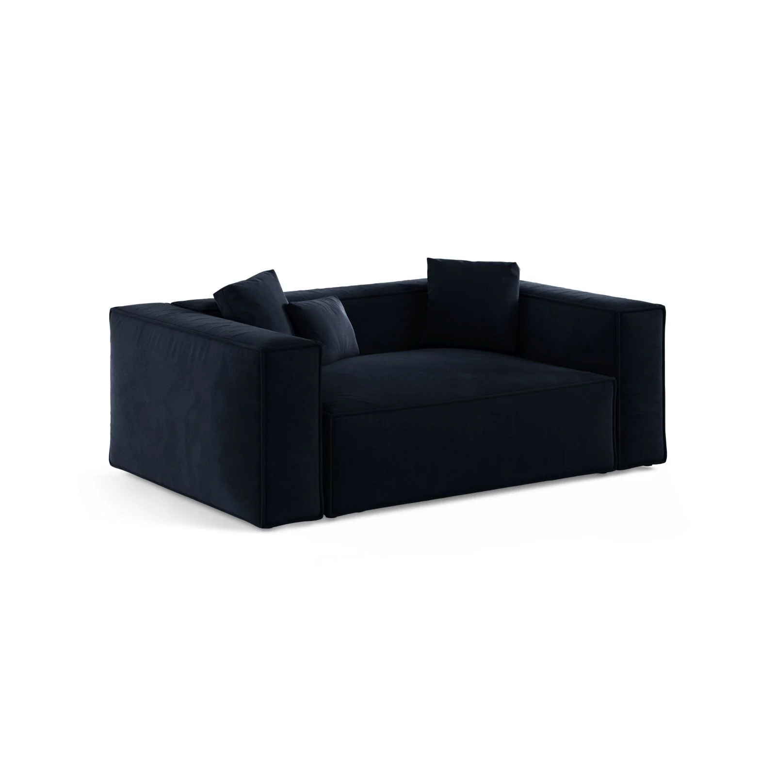 Aveiro 2-Sitzer Sofa aus Samt oder Strukturstoff, 180x118x86 cm - Image 5