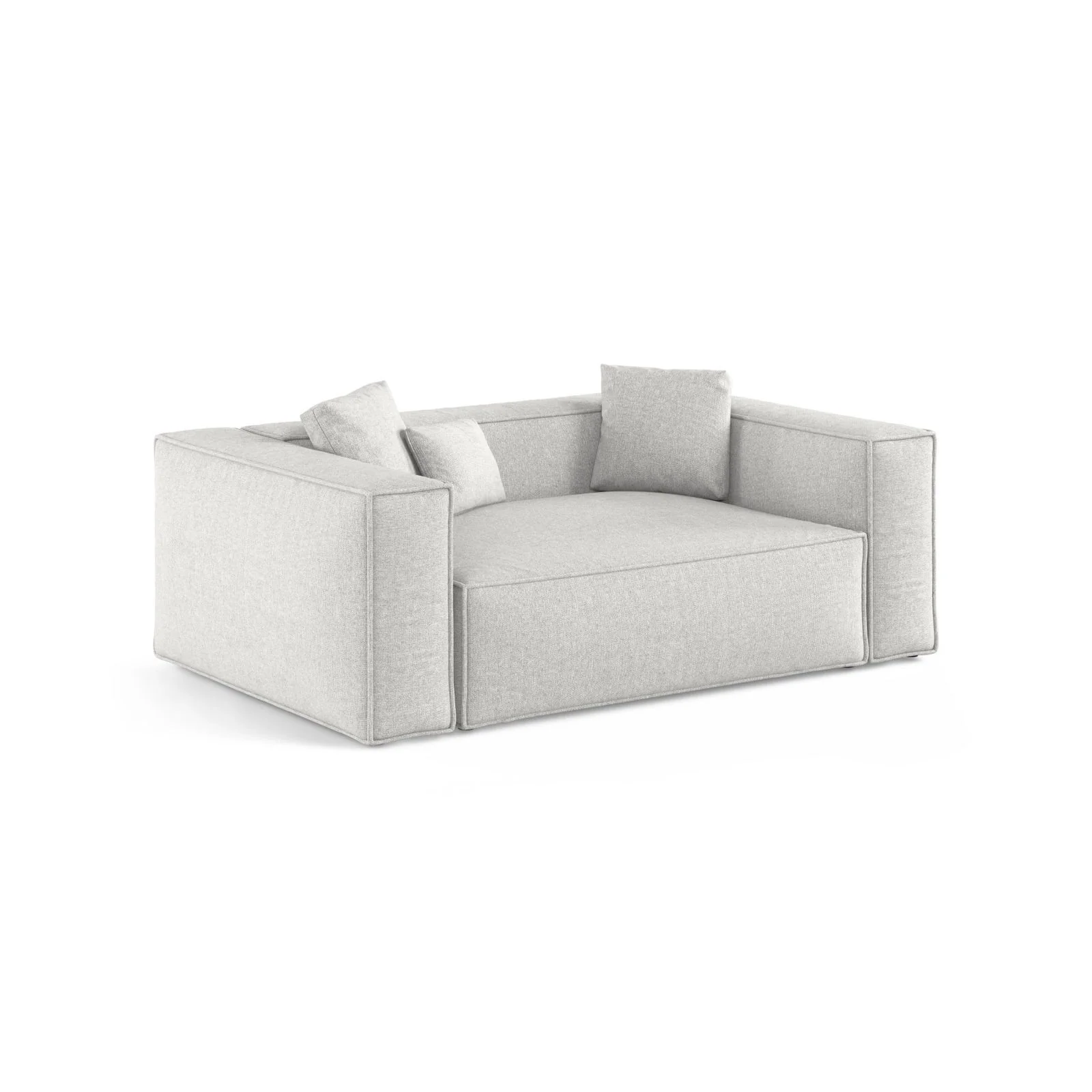 Aveiro 2-Sitzer Sofa aus Samt oder Strukturstoff, 180x118x86 cm - Image 53