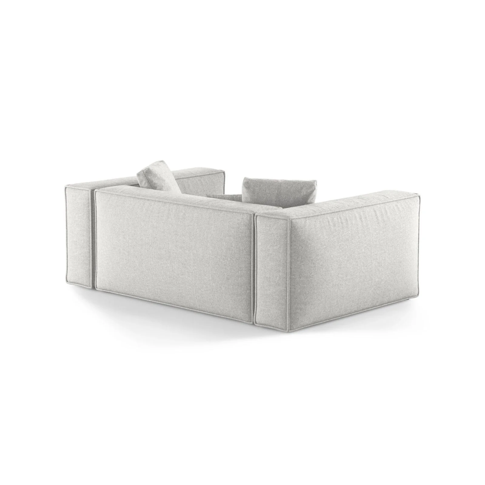 Aveiro 2-Sitzer Sofa aus Samt oder Strukturstoff, 180x118x86 cm - Image 54