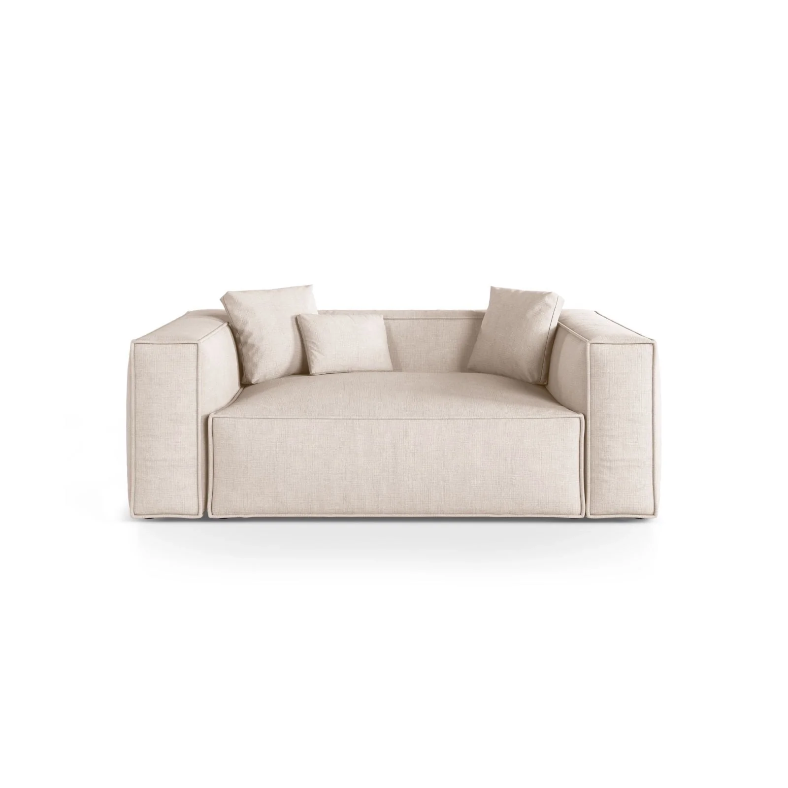 Aveiro 2-Sitzer Sofa aus Samt oder Strukturstoff, 180x118x86 cm - Image 60