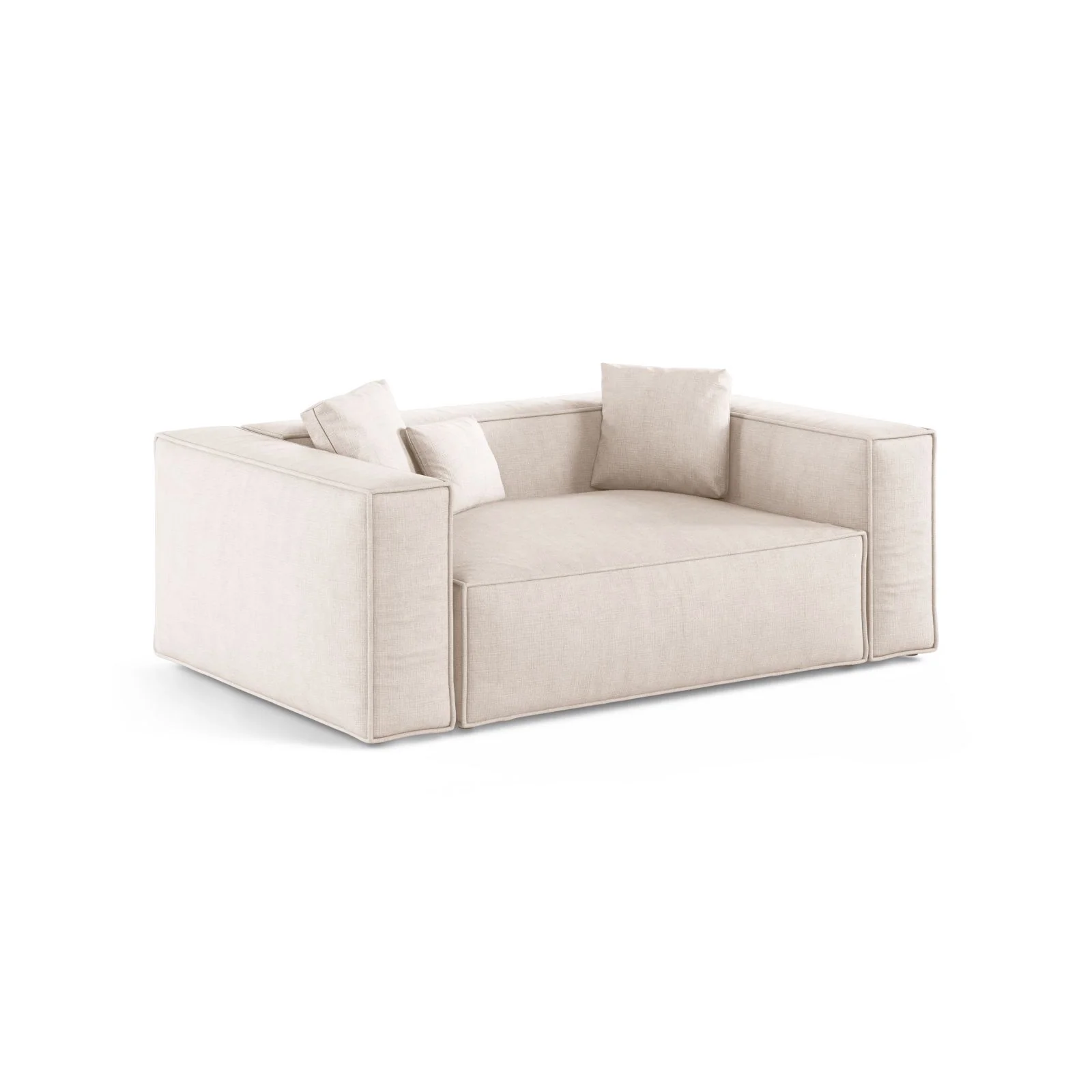 Aveiro 2-Sitzer Sofa aus Samt oder Strukturstoff, 180x118x86 cm - Image 61