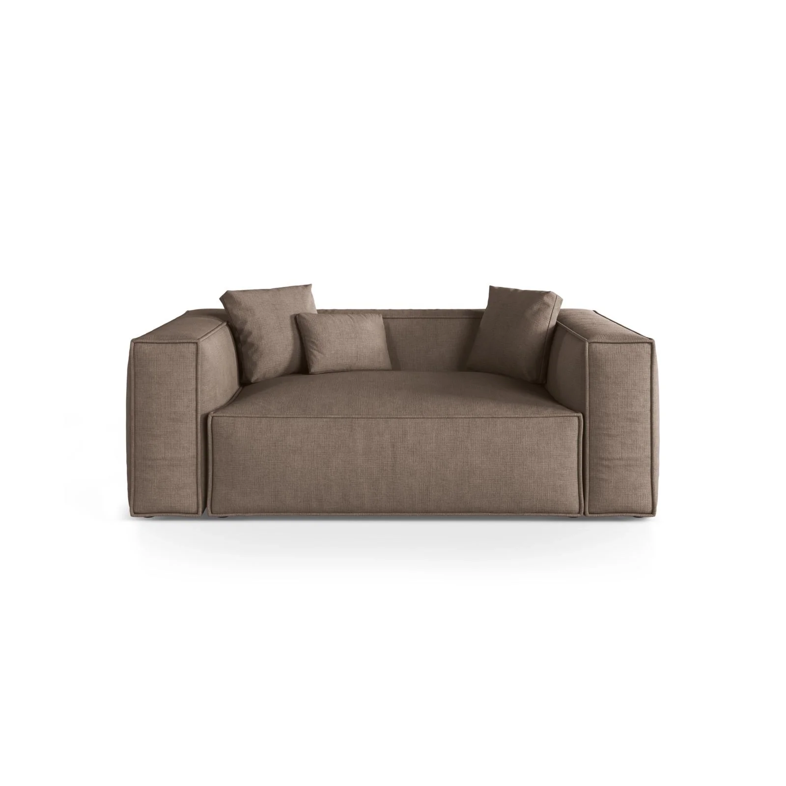 Aveiro 2-Sitzer Sofa aus Samt oder Strukturstoff, 180x118x86 cm - Image 64