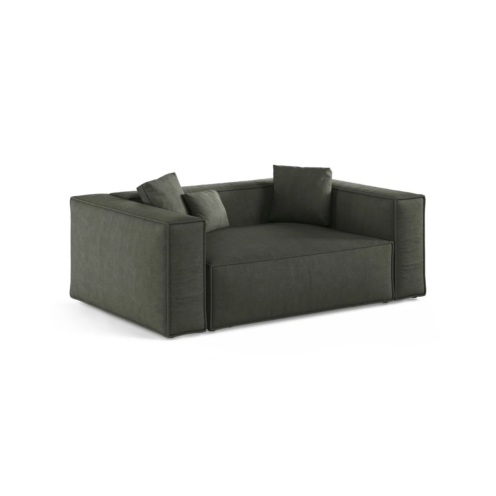 Aveiro 2-Sitzer Sofa aus Samt oder Strukturstoff, 180x118x86 cm - Image 73