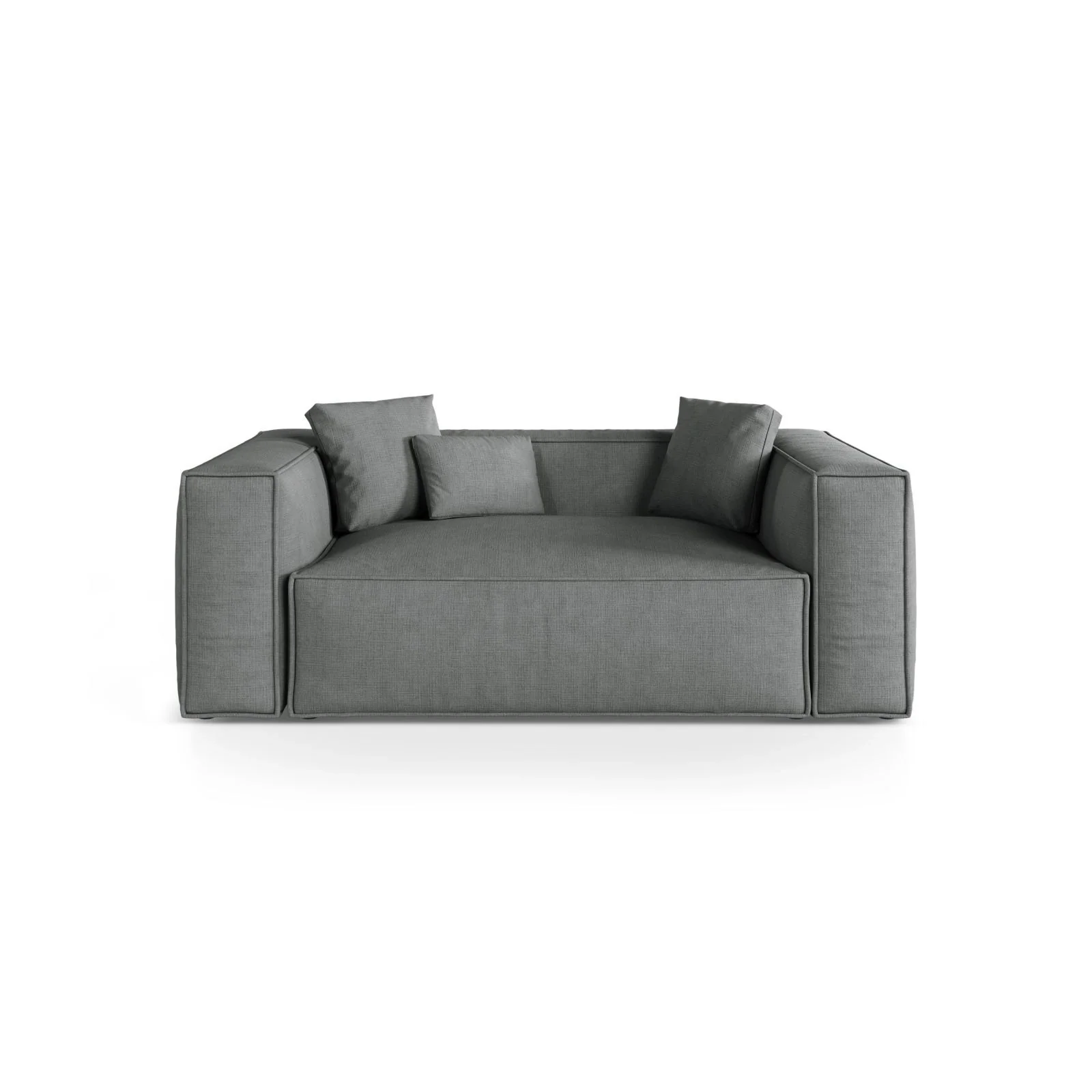 Aveiro 2-Sitzer Sofa aus Samt oder Strukturstoff, 180x118x86 cm - Image 84