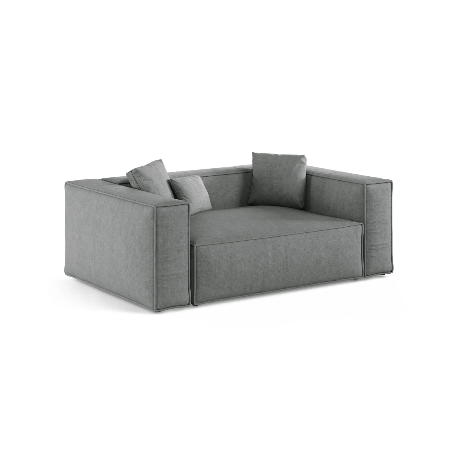 Aveiro 2-Sitzer Sofa aus Samt oder Strukturstoff, 180x118x86 cm - Image 85