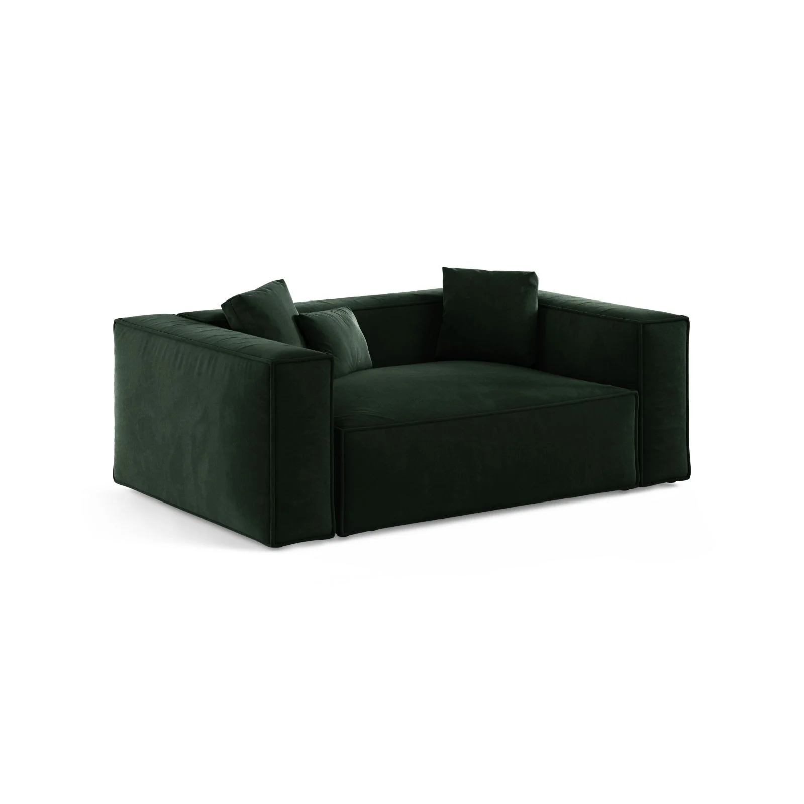 Aveiro 2-Sitzer Sofa aus Samt oder Strukturstoff, 180x118x86 cm - Image 9