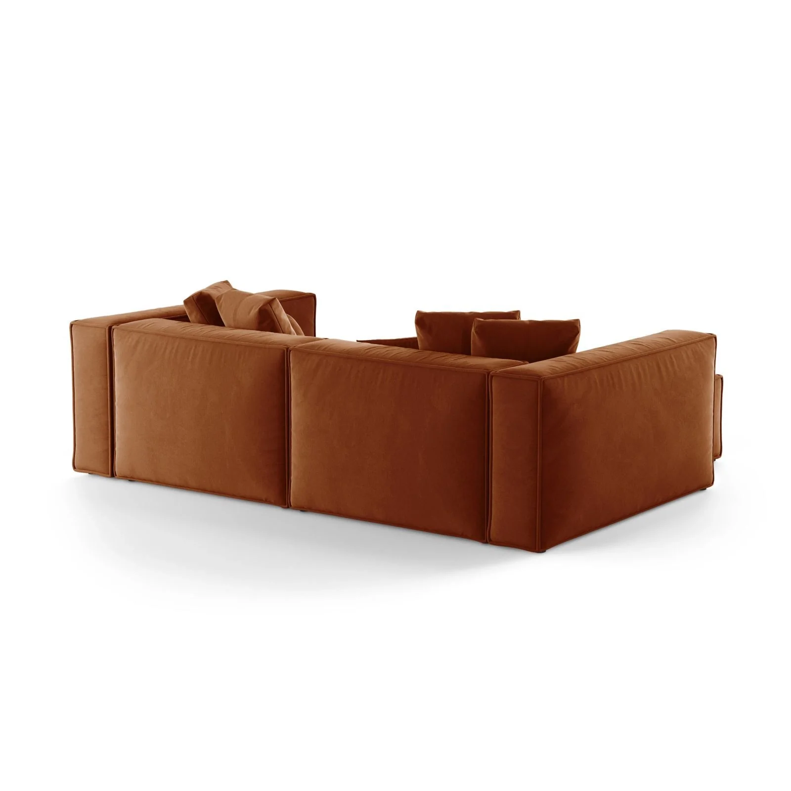 Aveiro 3-Sitzer Ecksofa, Linke Seite, aus Samt, Chenille oder Strukturstoff, 254x167x86 cm - Image 15