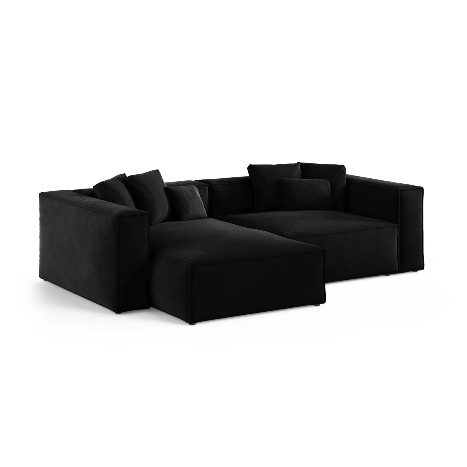 Aveiro 3-Sitzer Ecksofa, Linke Seite, aus Samt, Chenille oder Strukturstoff, 254x167x86 cm - Image 22