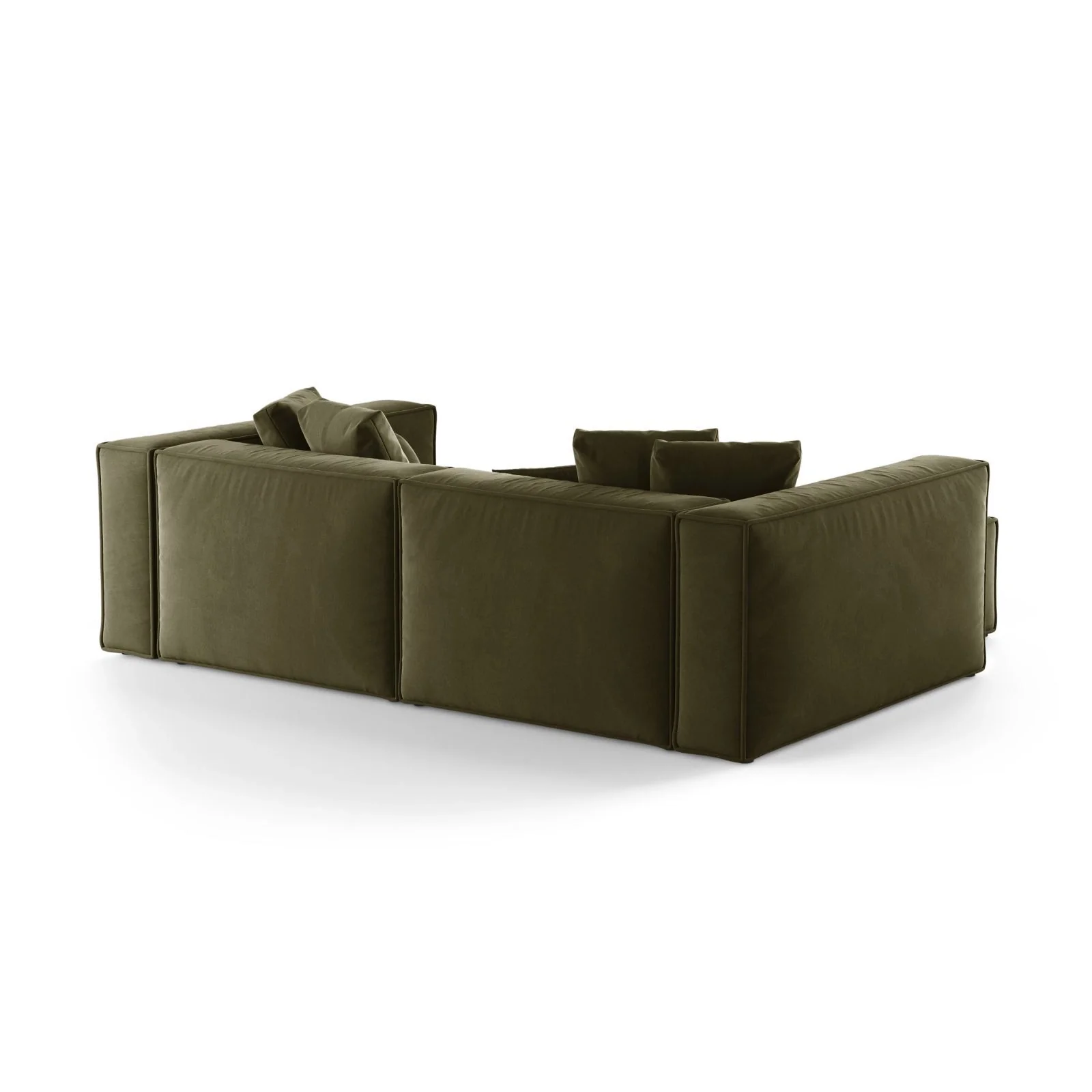 Aveiro 3-Sitzer Ecksofa, Linke Seite, aus Samt, Chenille oder Strukturstoff, 254x167x86 cm - Image 27