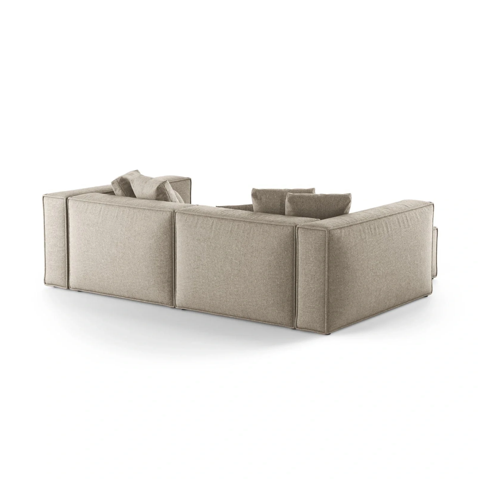 Aveiro 3-Sitzer Ecksofa, Linke Seite, aus Samt, Chenille oder Strukturstoff, 254x167x86 cm - Image 39