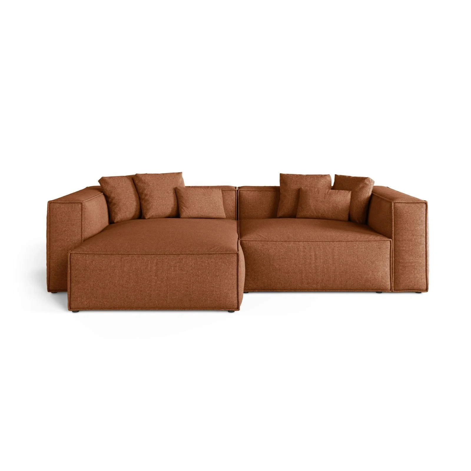 Aveiro 3-Sitzer Ecksofa, Linke Seite, aus Samt, Chenille oder Strukturstoff, 254x167x86 cm - Image 41