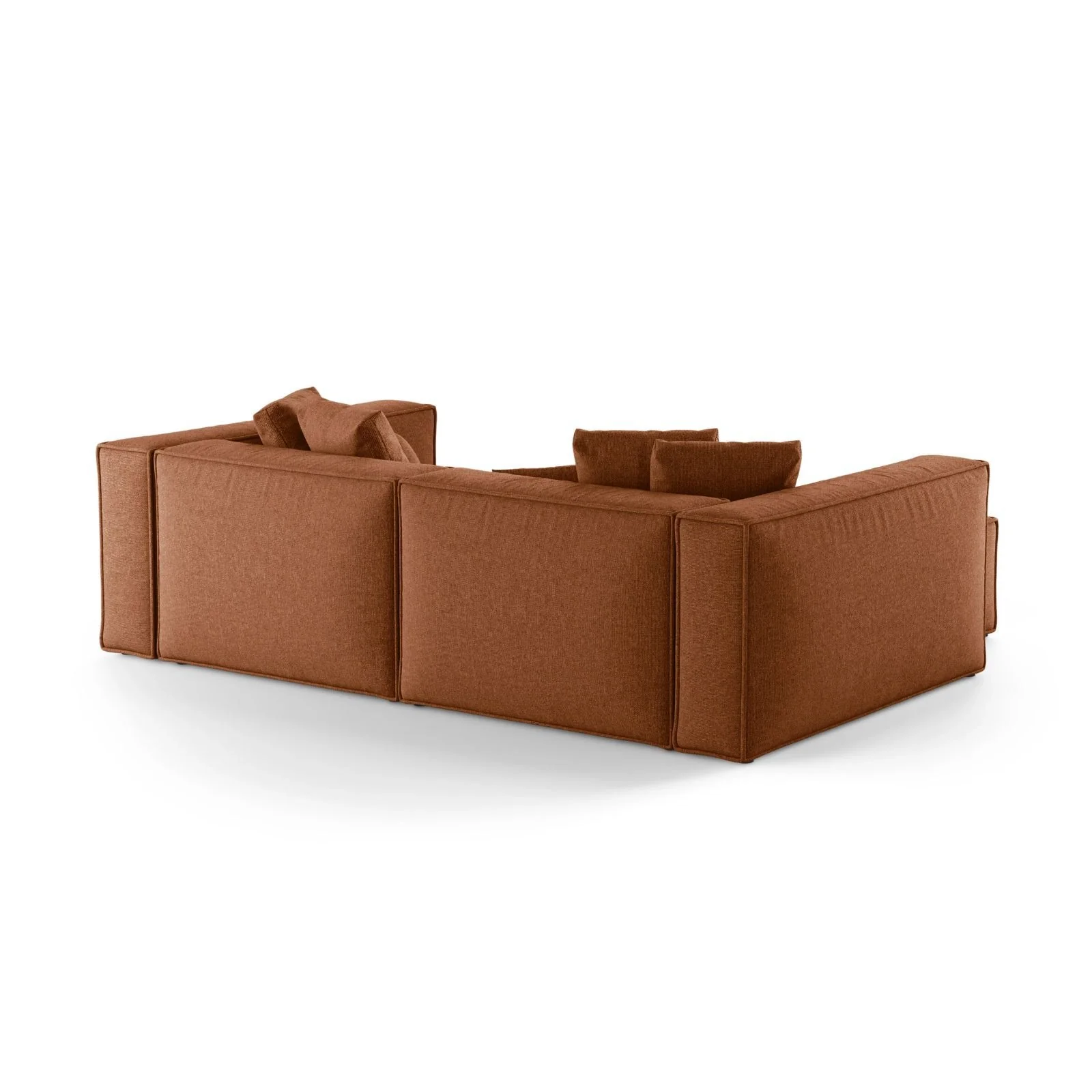 Aveiro 3-Sitzer Ecksofa, Linke Seite, aus Samt, Chenille oder Strukturstoff, 254x167x86 cm - Image 43