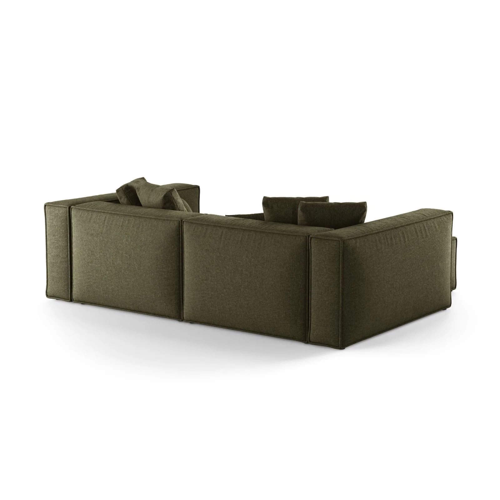 Aveiro 3-Sitzer Ecksofa, Linke Seite, aus Samt, Chenille oder Strukturstoff, 254x167x86 cm - Image 47