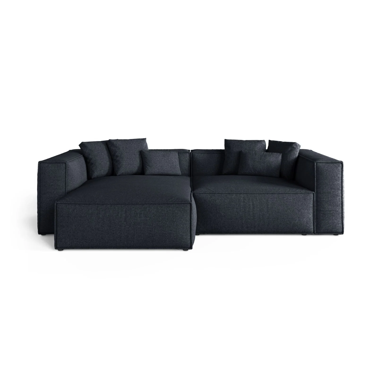 Aveiro 3-Sitzer Ecksofa, Linke Seite, aus Samt, Chenille oder Strukturstoff, 254x167x86 cm - Image 49