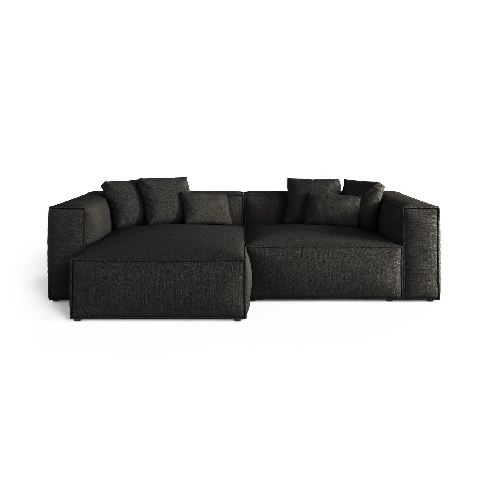 Aveiro 3-Sitzer Ecksofa, Linke Seite, aus Samt, Chenille oder Strukturstoff, 254x167x86 cm - Image 57