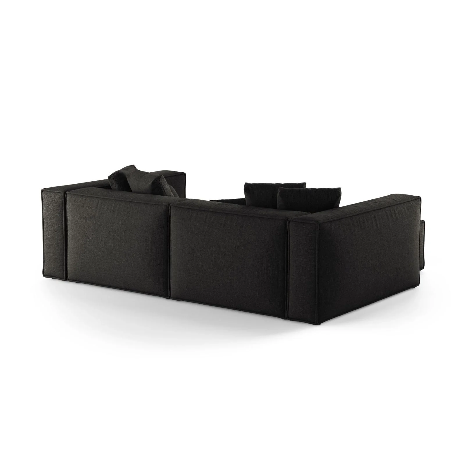 Aveiro 3-Sitzer Ecksofa, Linke Seite, aus Samt, Chenille oder Strukturstoff, 254x167x86 cm - Image 59