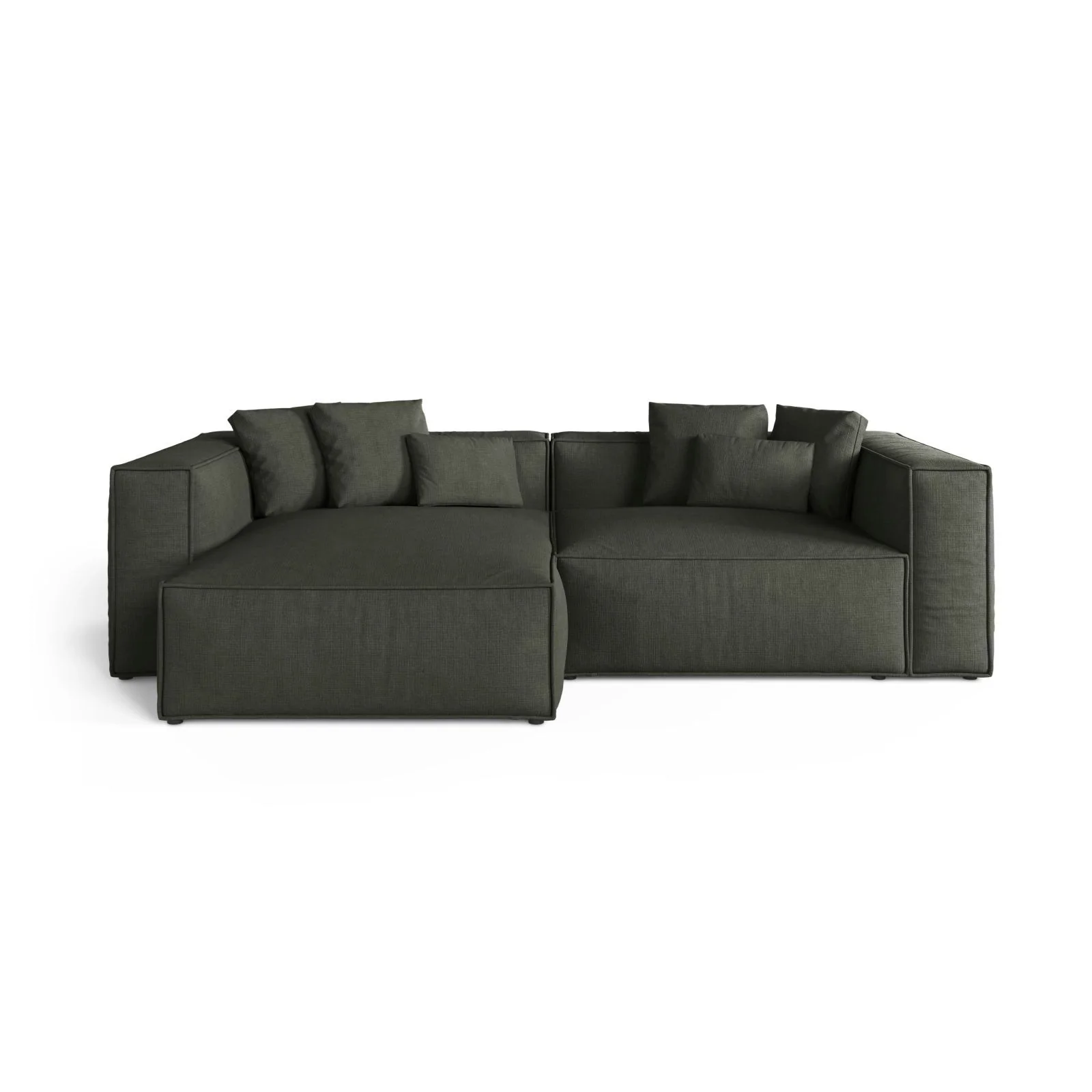 Aveiro 3-Sitzer Ecksofa, Linke Seite, aus Samt, Chenille oder Strukturstoff, 254x167x86 cm - Image 73