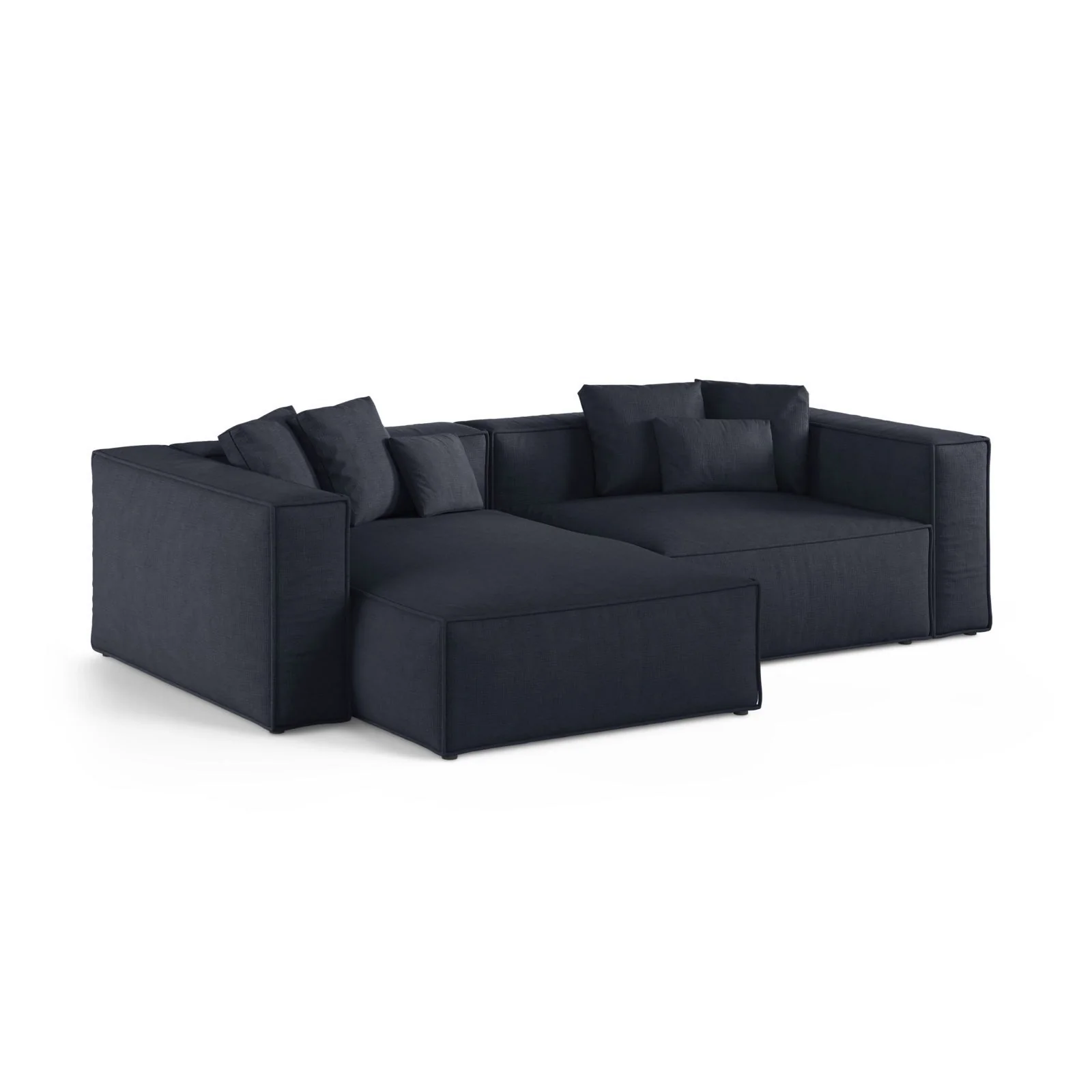 Aveiro 3-Sitzer Ecksofa, Linke Seite, aus Samt, Chenille oder Strukturstoff, 254x167x86 cm - Image 78