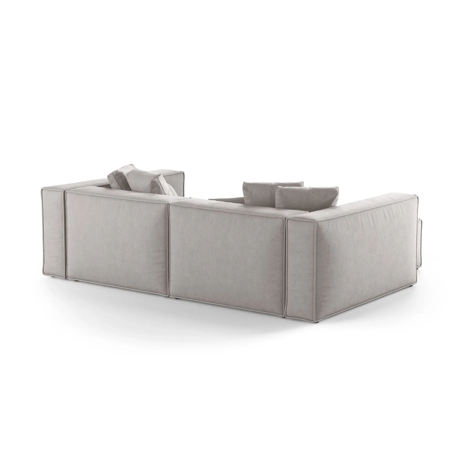 Aveiro 3-Sitzer Ecksofa, Linke Seite, aus Samt, Chenille oder Strukturstoff, 254x167x86 cm - Image 83