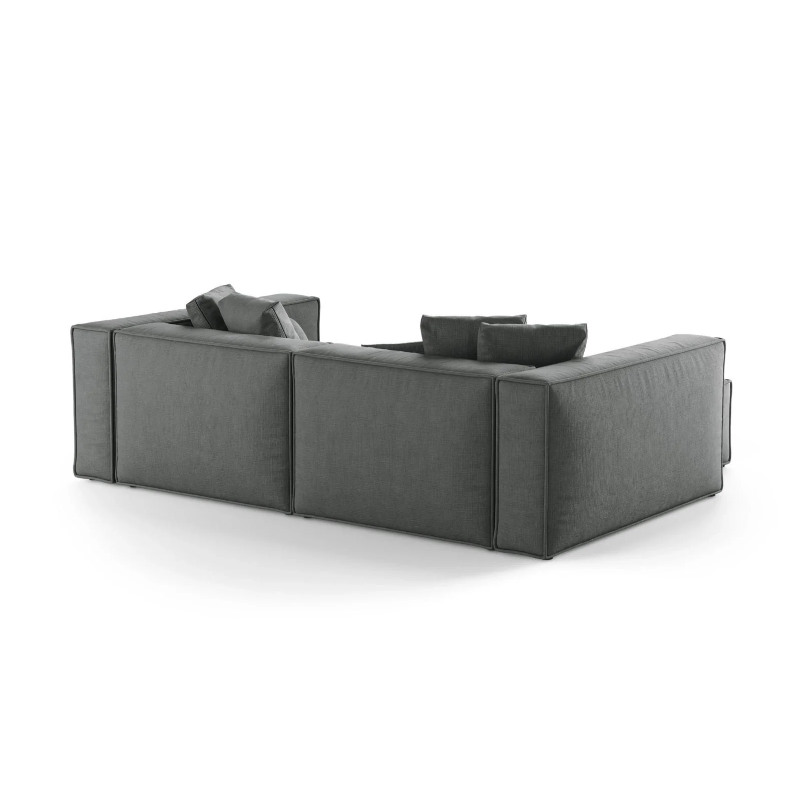 Aveiro 3-Sitzer Ecksofa, Linke Seite, aus Samt, Chenille oder Strukturstoff, 254x167x86 cm - Image 87