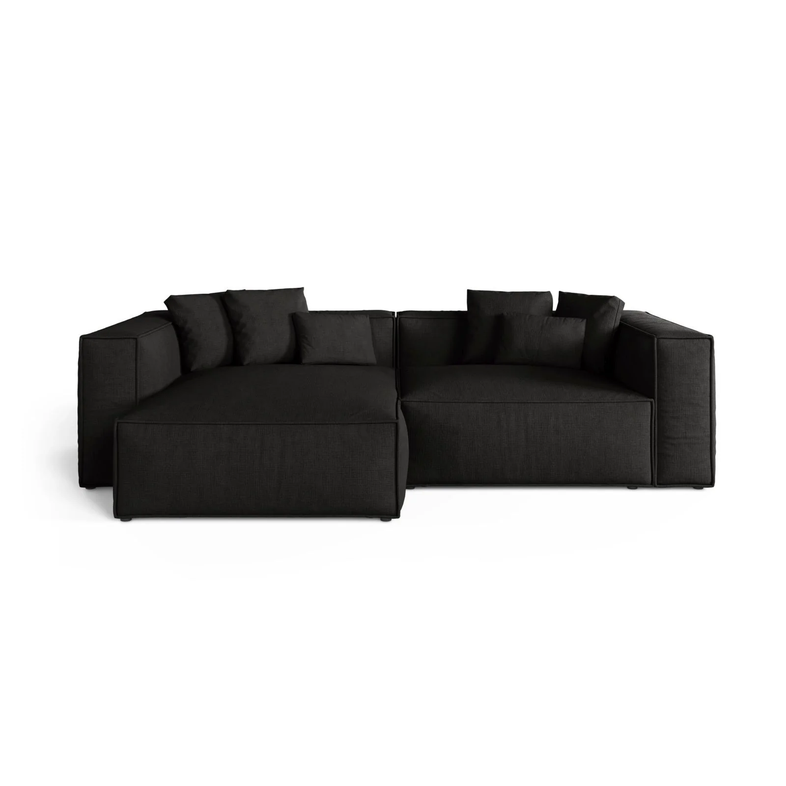 Aveiro 3-Sitzer Ecksofa, Linke Seite, aus Samt, Chenille oder Strukturstoff, 254x167x86 cm - Image 89
