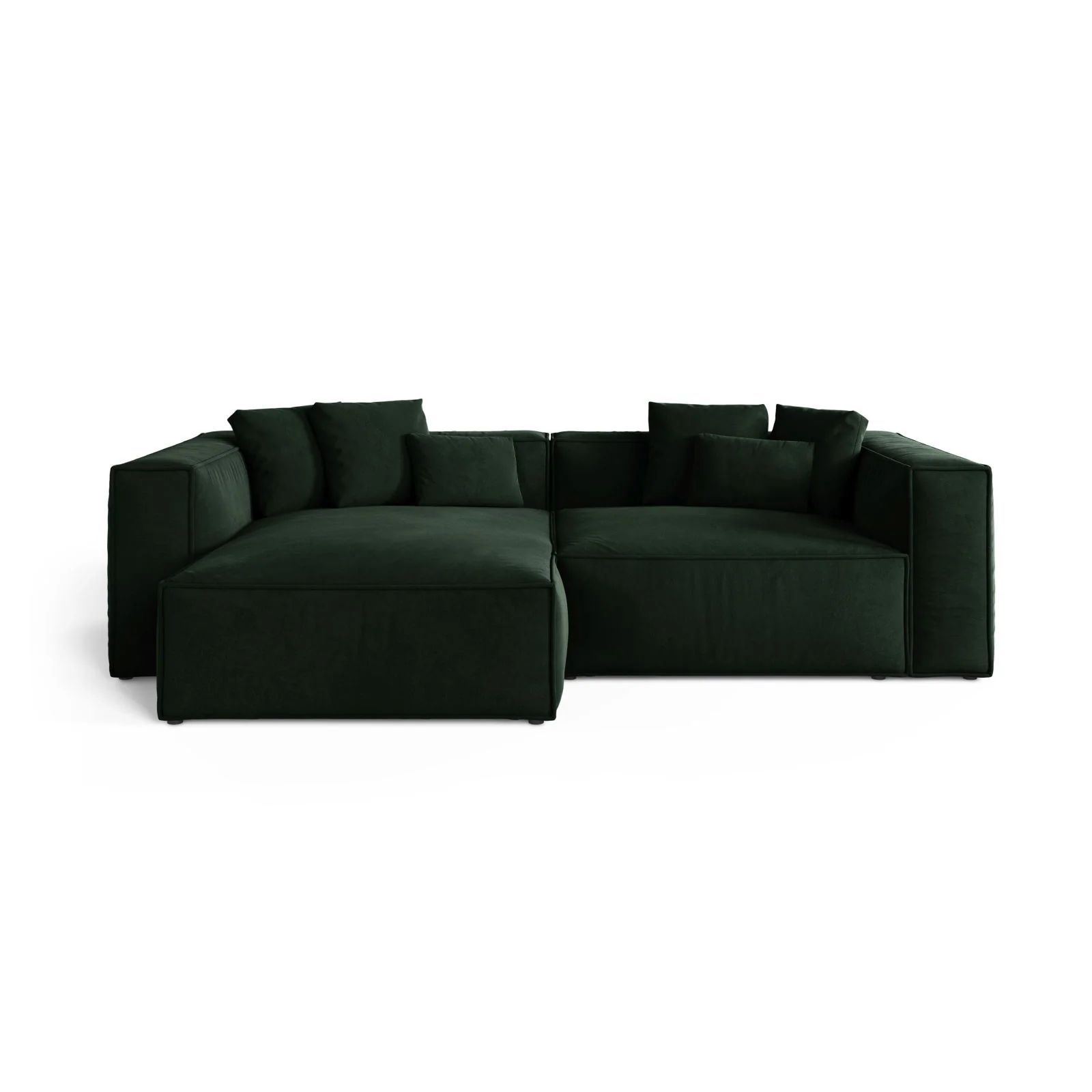 Aveiro 3-Sitzer Ecksofa, Linke Seite, aus Samt, Chenille oder Strukturstoff, 254x167x86 cm - Image 9