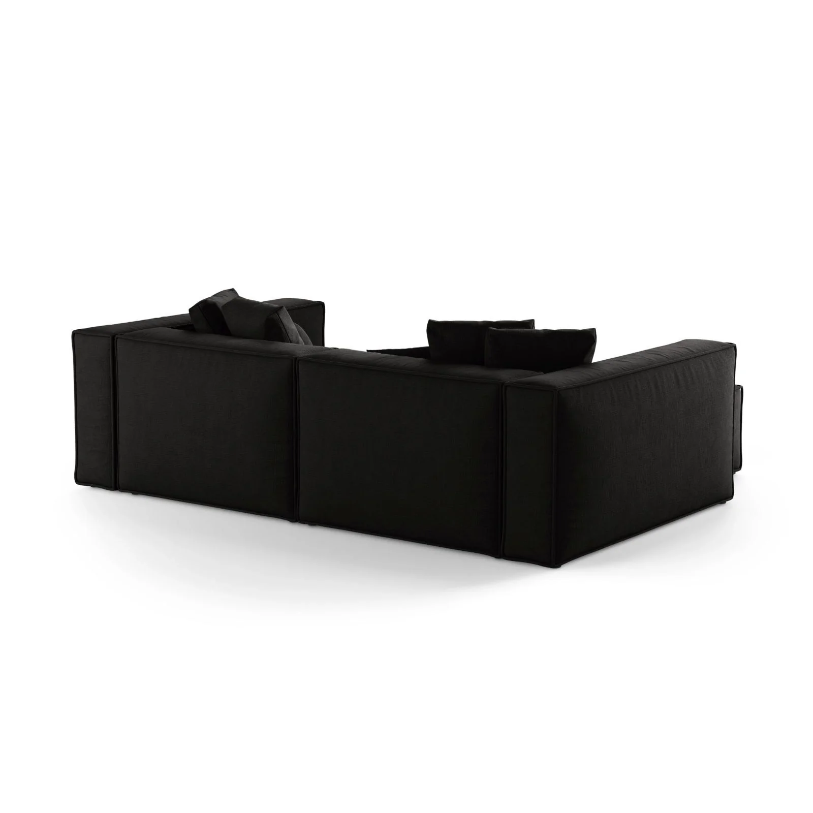 Aveiro 3-Sitzer Ecksofa, Linke Seite, aus Samt, Chenille oder Strukturstoff, 254x167x86 cm - Image 91