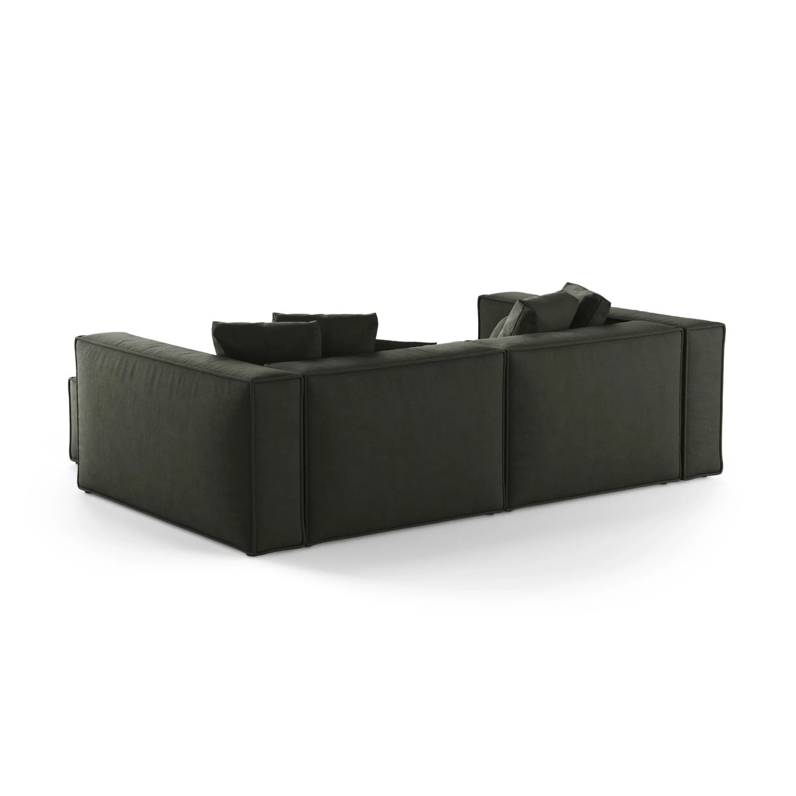 Aveiro 3-Sitzer Ecksofa, Rechte Seite, aus Samt, Chenille oder Strukturstoff, 254x167x86 cm - Image 75