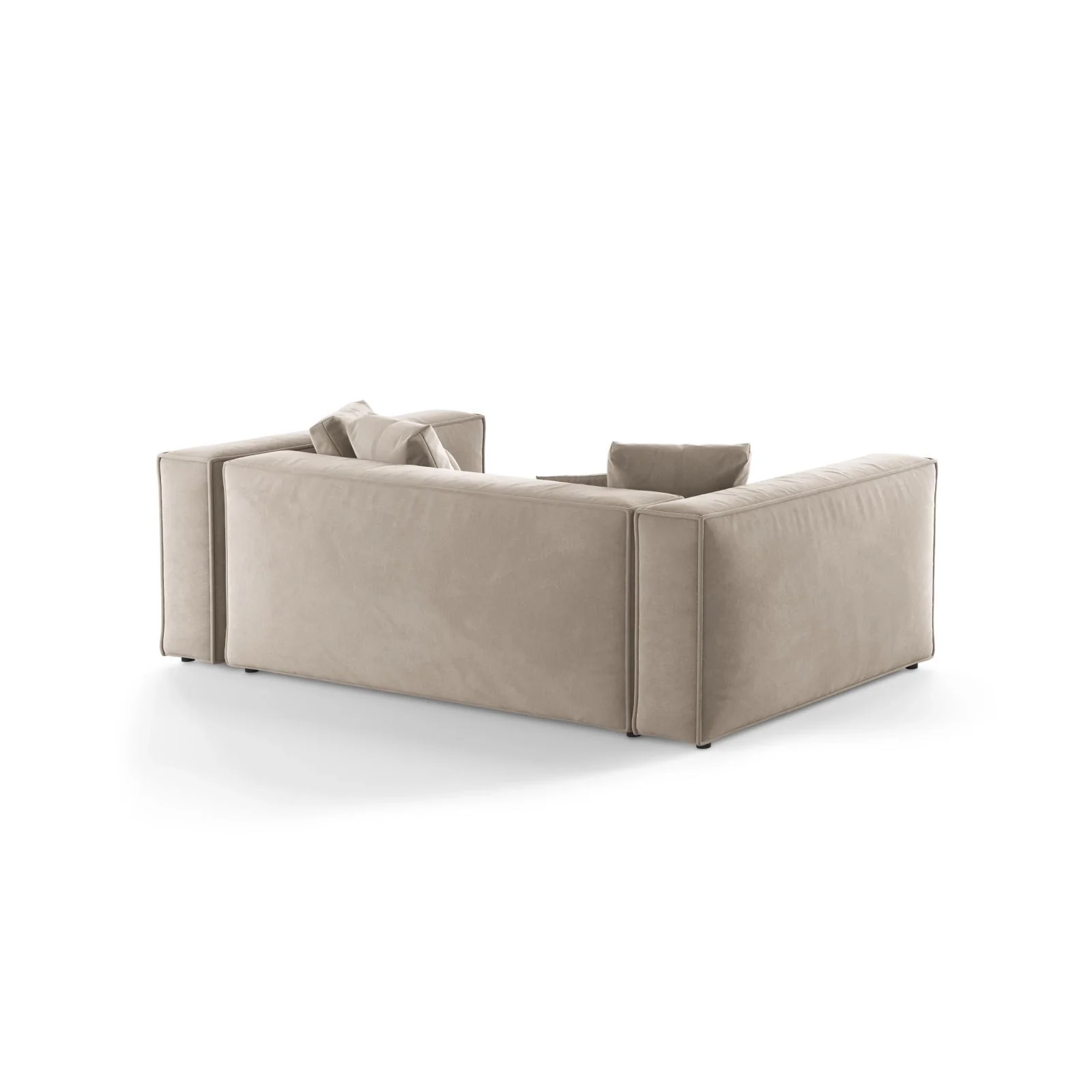 Aveiro 3-Sitzer Sofa aus Samt, Chenille oder Strukturstoff, 220x118x86 cm - Image 3