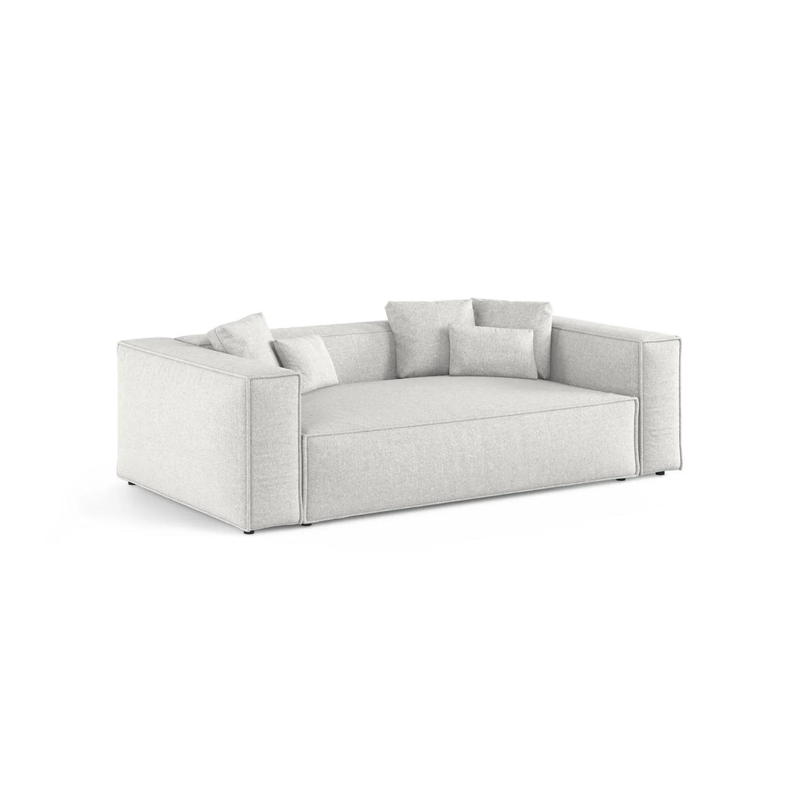 Aveiro 3-Sitzer Sofa aus Samt, Chenille oder Strukturstoff, 220x118x86 cm - Image 53