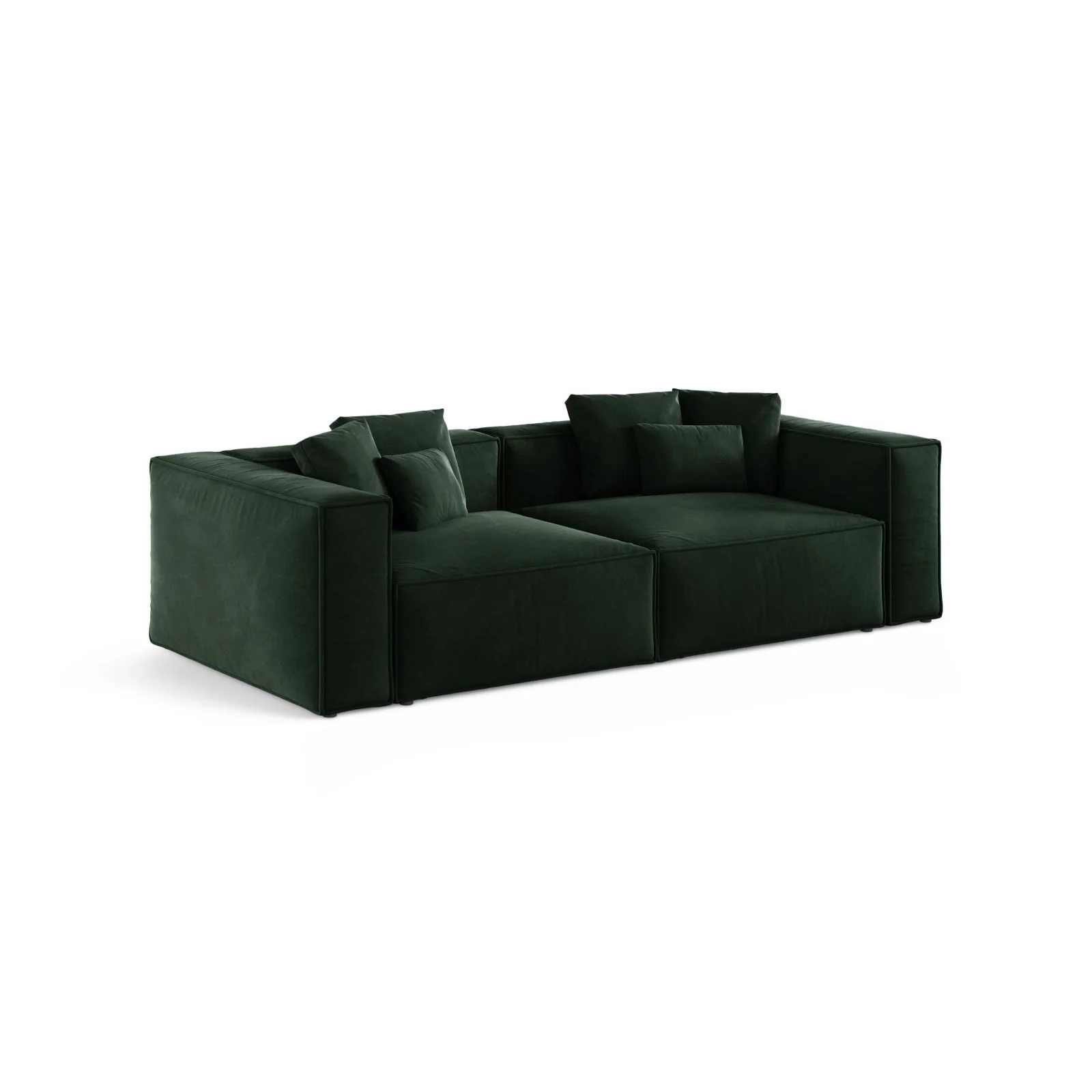 Aveiro 4-Sitzer Sofa aus Samt, Chenille oder Strukturstoff, 236x118x86 cm - Image 10