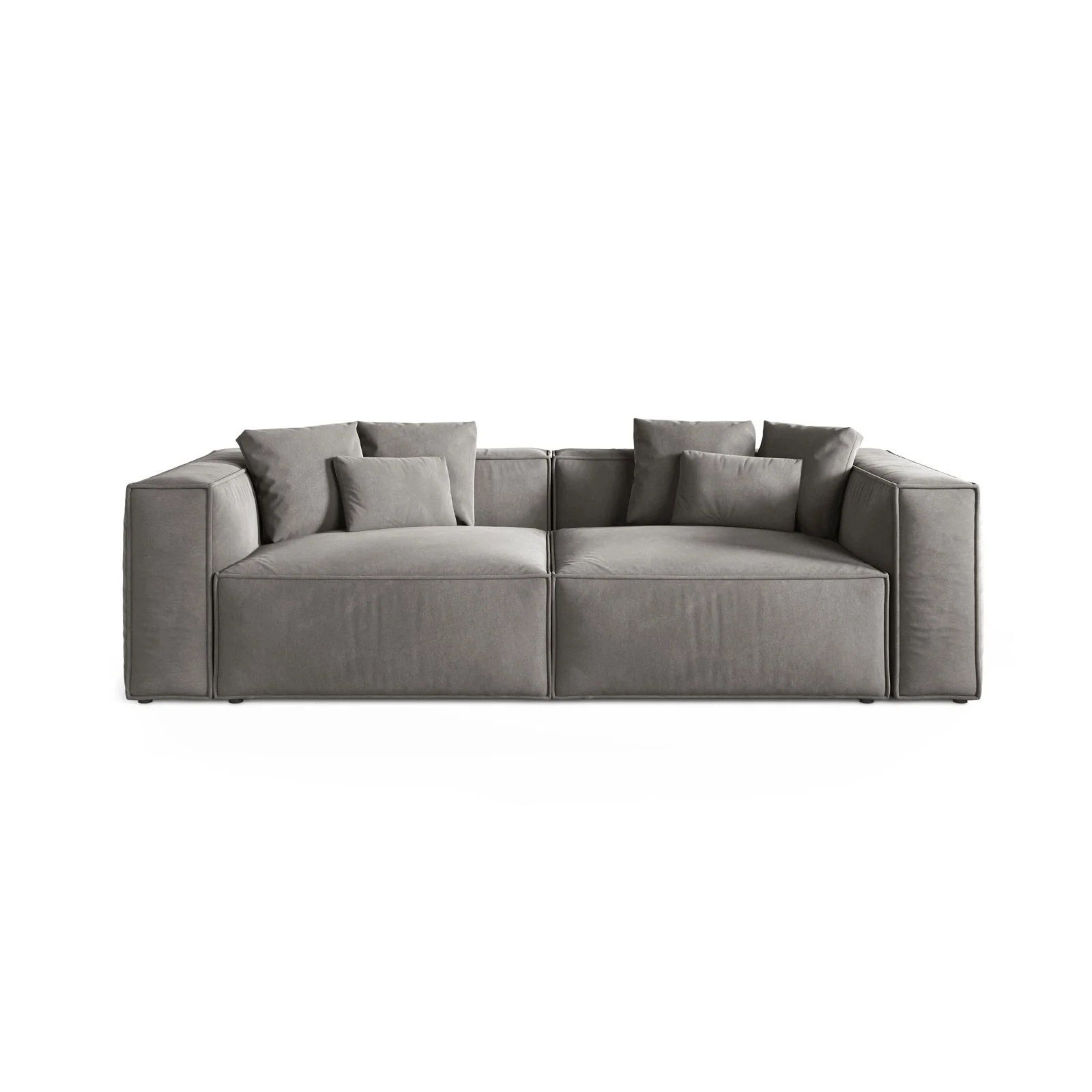 Aveiro 4-Sitzer Sofa aus Samt, Chenille oder Strukturstoff, 236x118x86 cm - Image 17