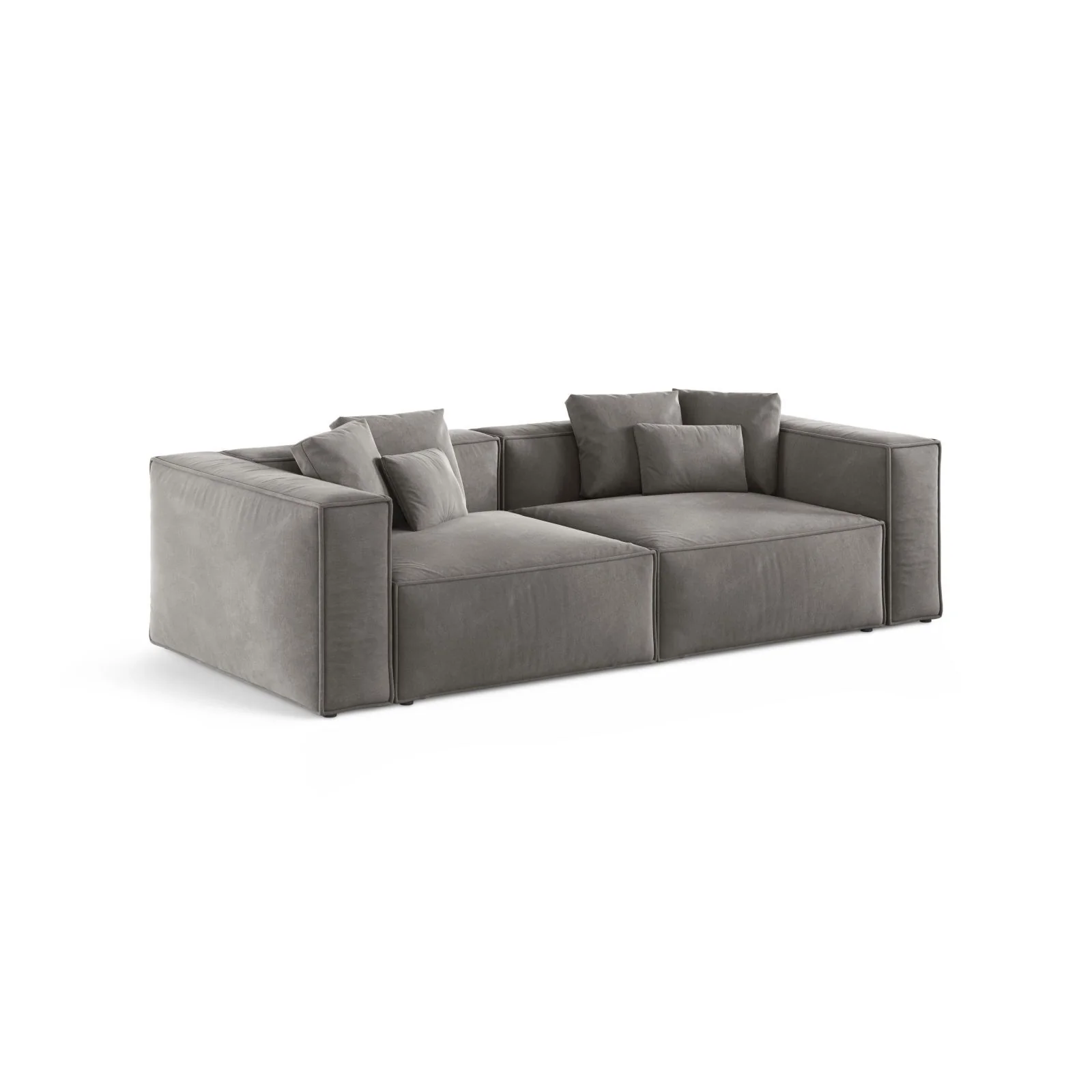 Aveiro 4-Sitzer Sofa aus Samt, Chenille oder Strukturstoff, 236x118x86 cm - Image 18