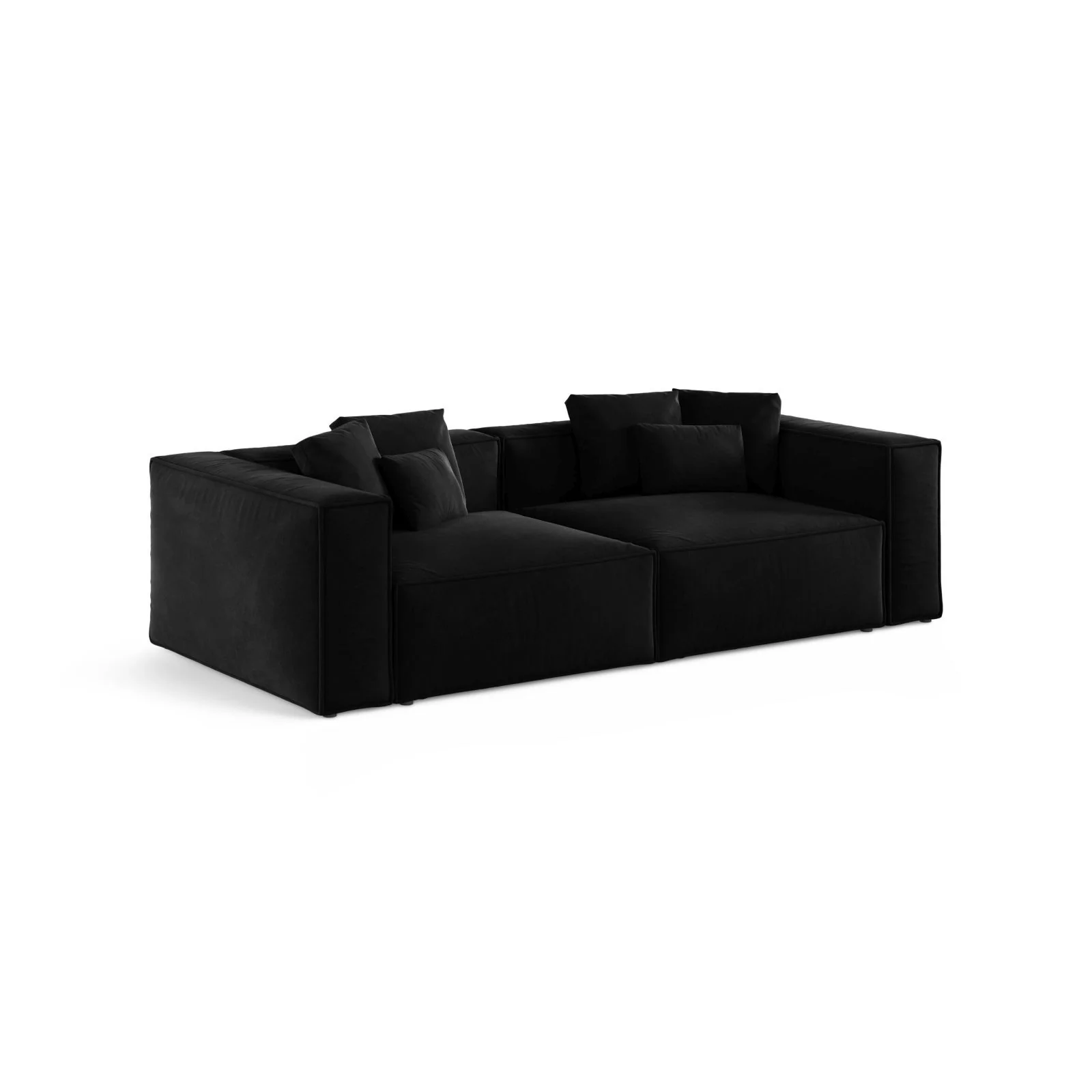 Aveiro 4-Sitzer Sofa aus Samt, Chenille oder Strukturstoff, 236x118x86 cm - Image 22