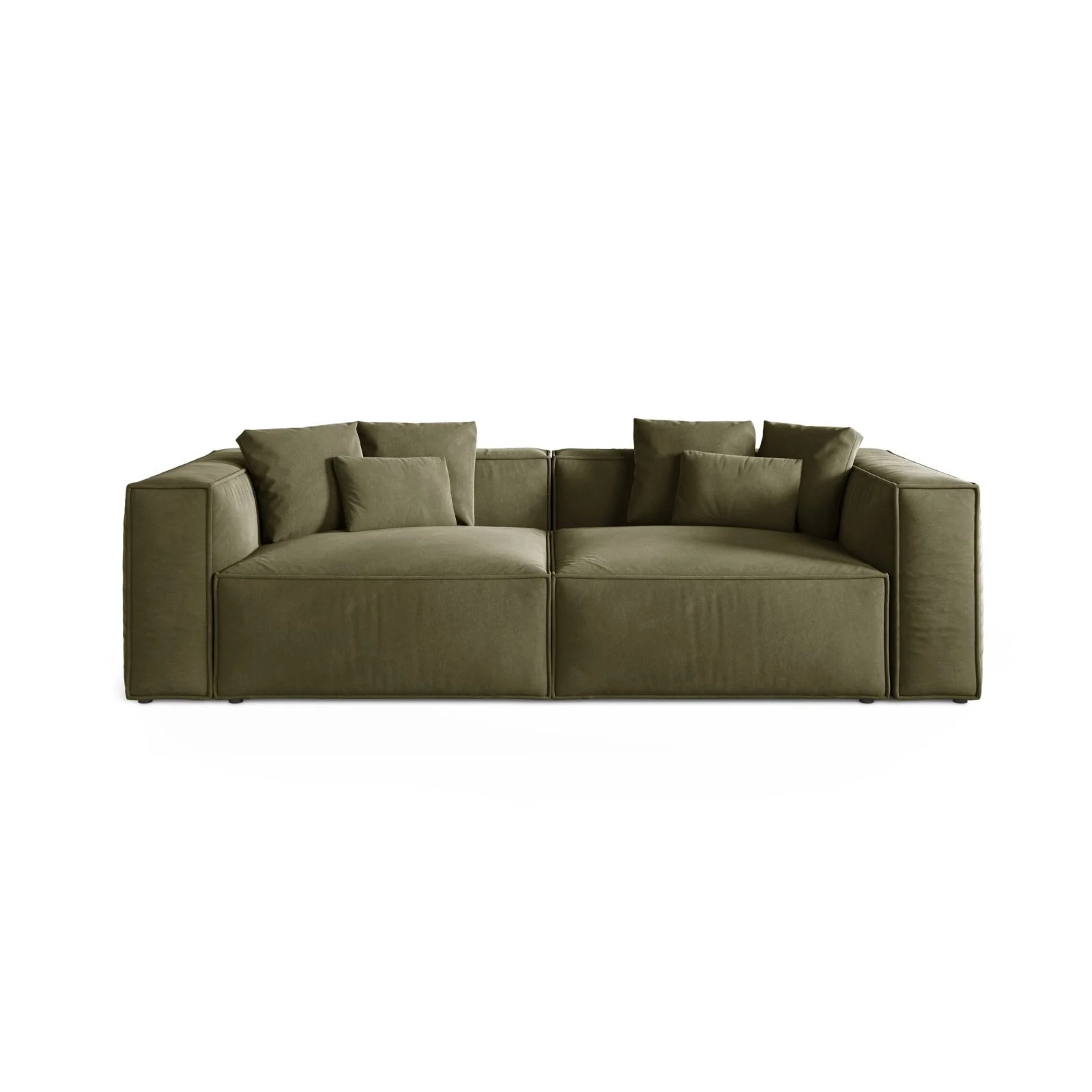 Aveiro 4-Sitzer Sofa aus Samt, Chenille oder Strukturstoff, 236x118x86 cm - Image 25