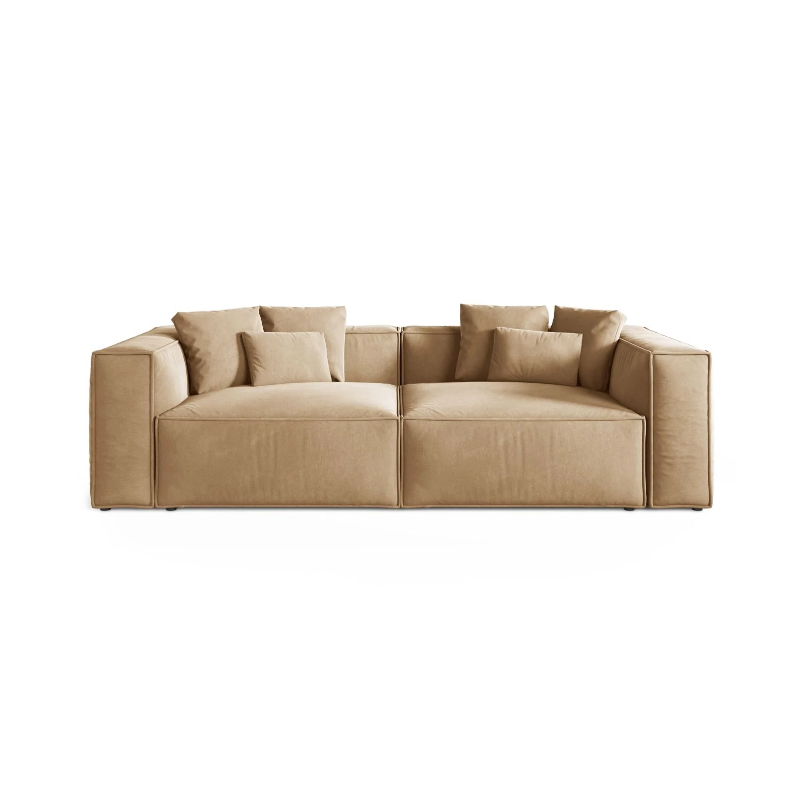 Aveiro 4-Sitzer Sofa aus Samt, Chenille oder Strukturstoff, 236x118x86 cm - Image 29
