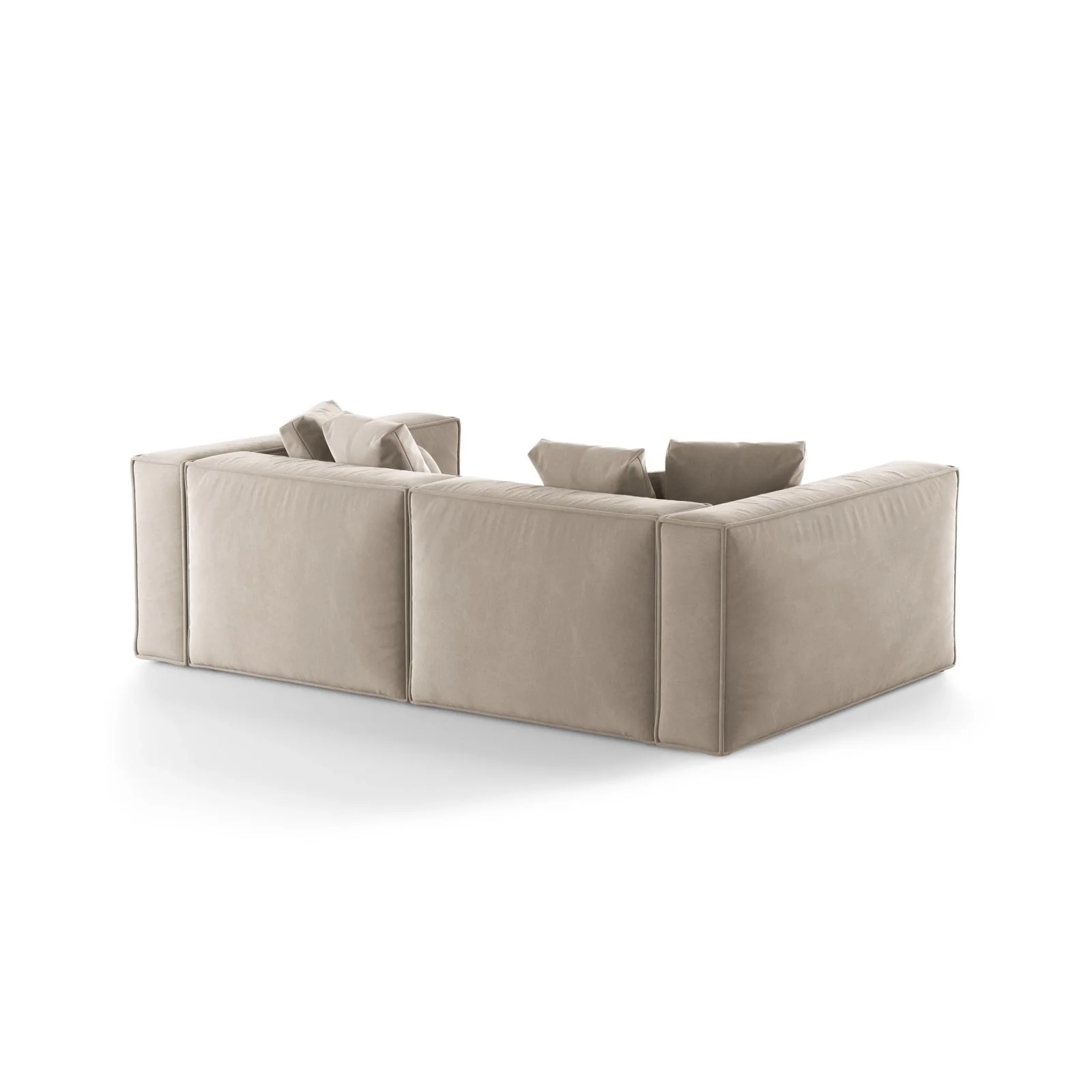 Aveiro 4-Sitzer Sofa aus Samt, Chenille oder Strukturstoff, 236x118x86 cm - Image 3