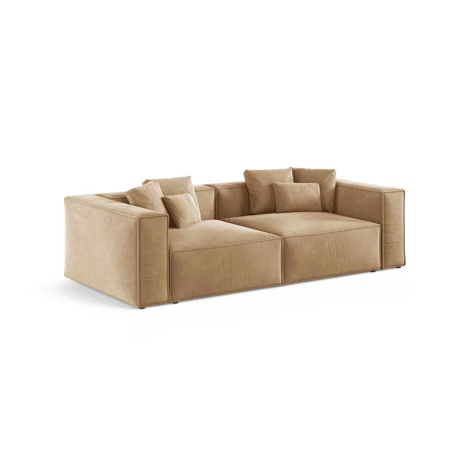 Aveiro 4-Sitzer Sofa aus Samt, Chenille oder Strukturstoff, 236x118x86 cm - Image 30