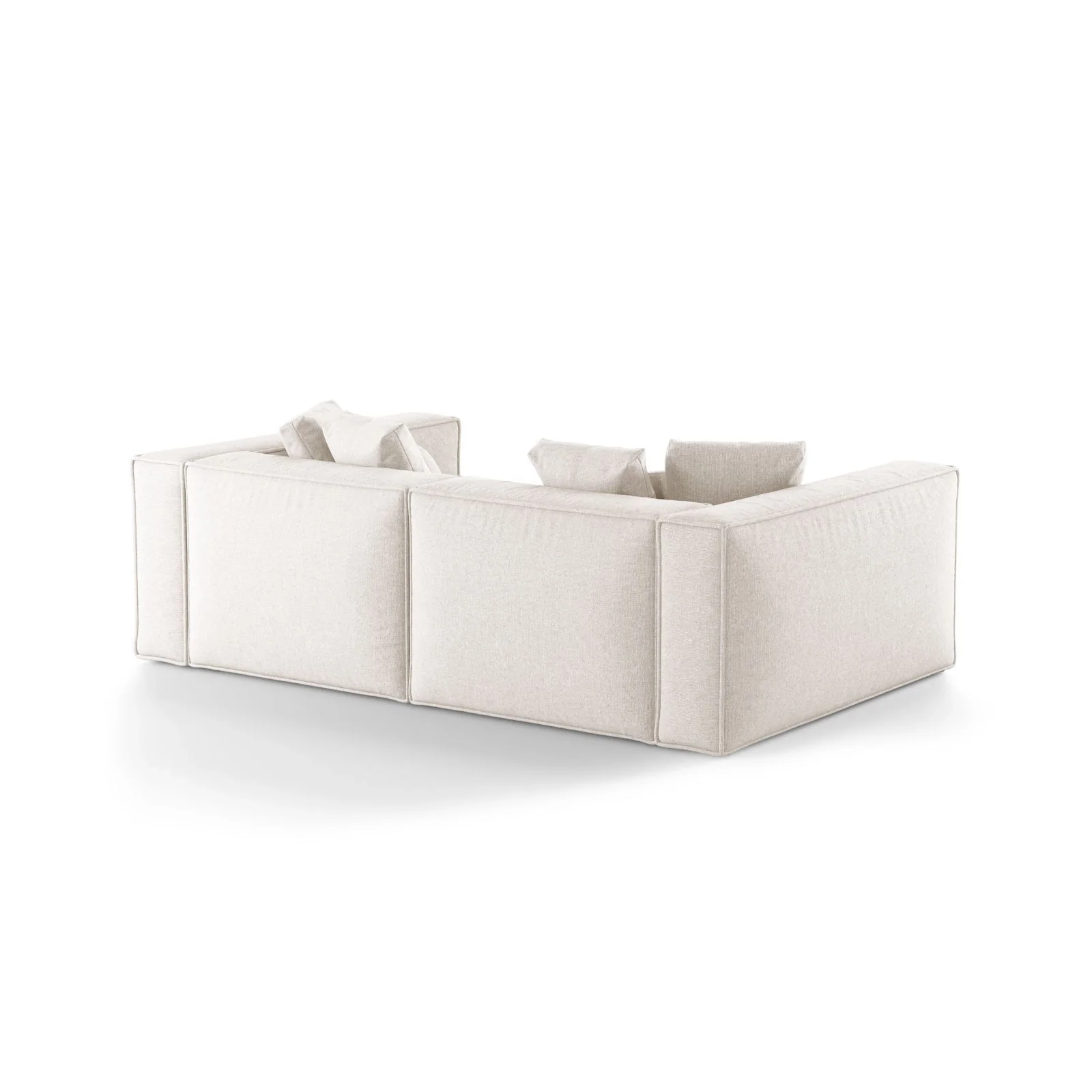 Aveiro 4-Sitzer Sofa aus Samt, Chenille oder Strukturstoff, 236x118x86 cm - Image 35