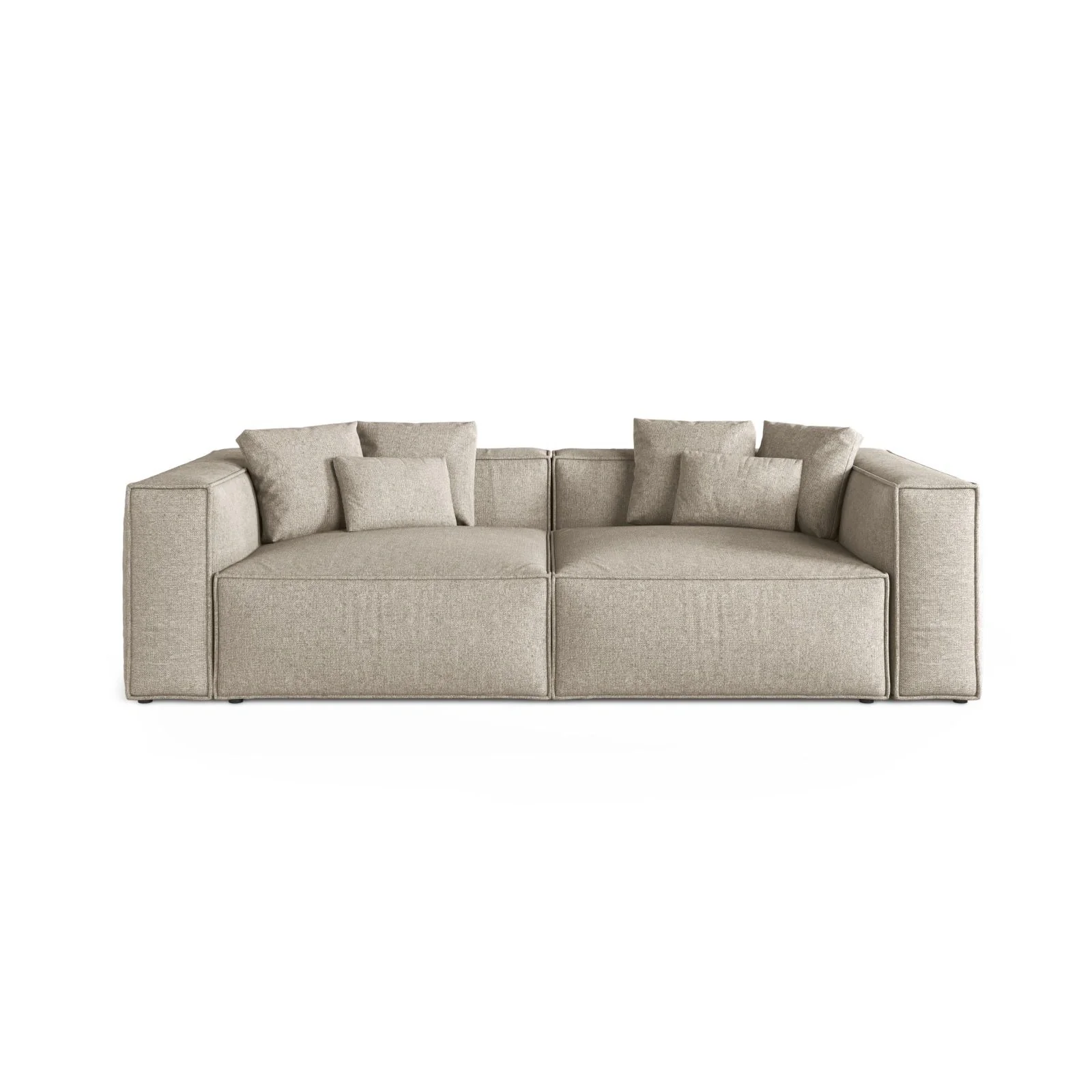 Aveiro 4-Sitzer Sofa aus Samt, Chenille oder Strukturstoff, 236x118x86 cm - Image 37