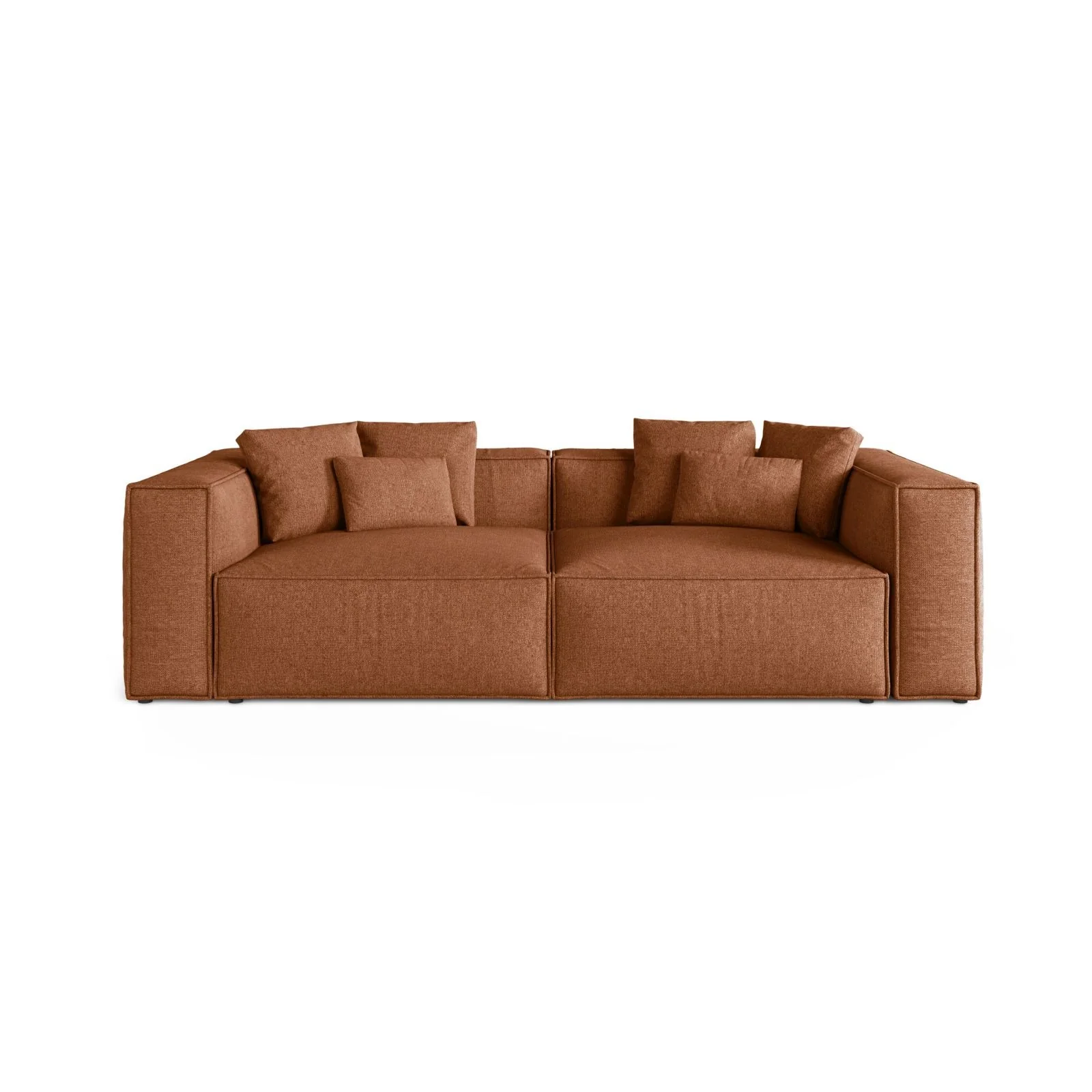 Aveiro 4-Sitzer Sofa aus Samt, Chenille oder Strukturstoff, 236x118x86 cm - Image 41