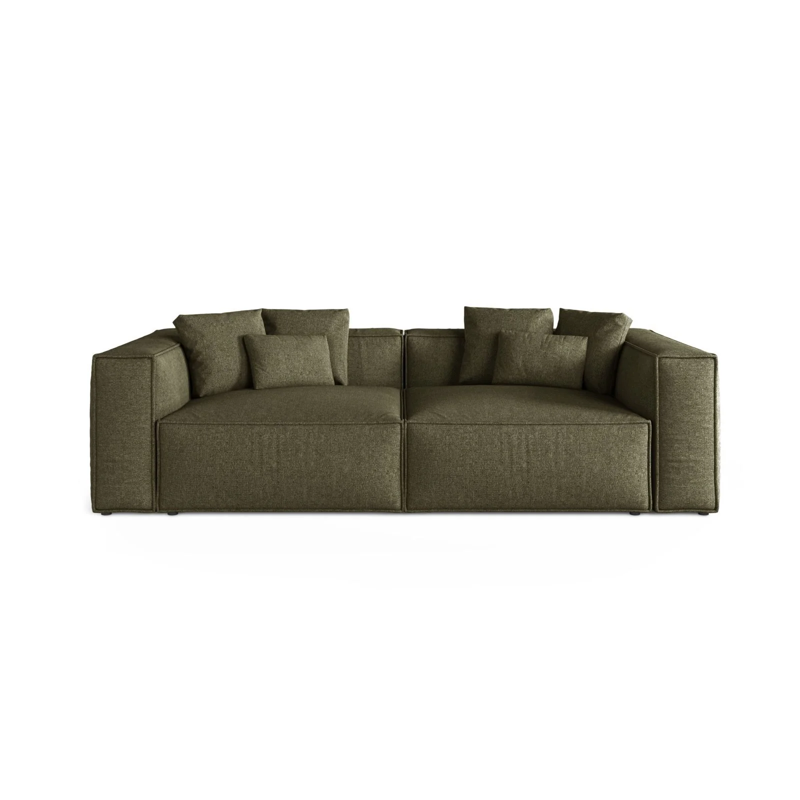 Aveiro 4-Sitzer Sofa aus Samt, Chenille oder Strukturstoff, 236x118x86 cm - Image 45