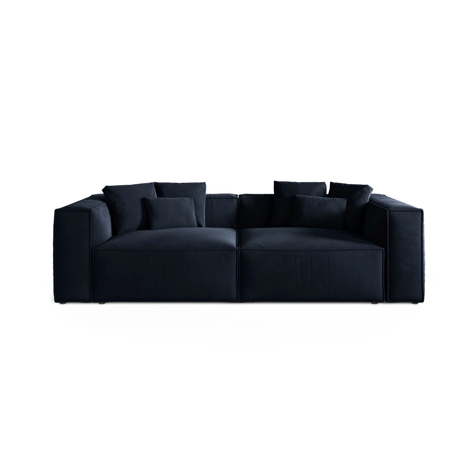 Aveiro 4-Sitzer Sofa aus Samt, Chenille oder Strukturstoff, 236x118x86 cm - Image 5