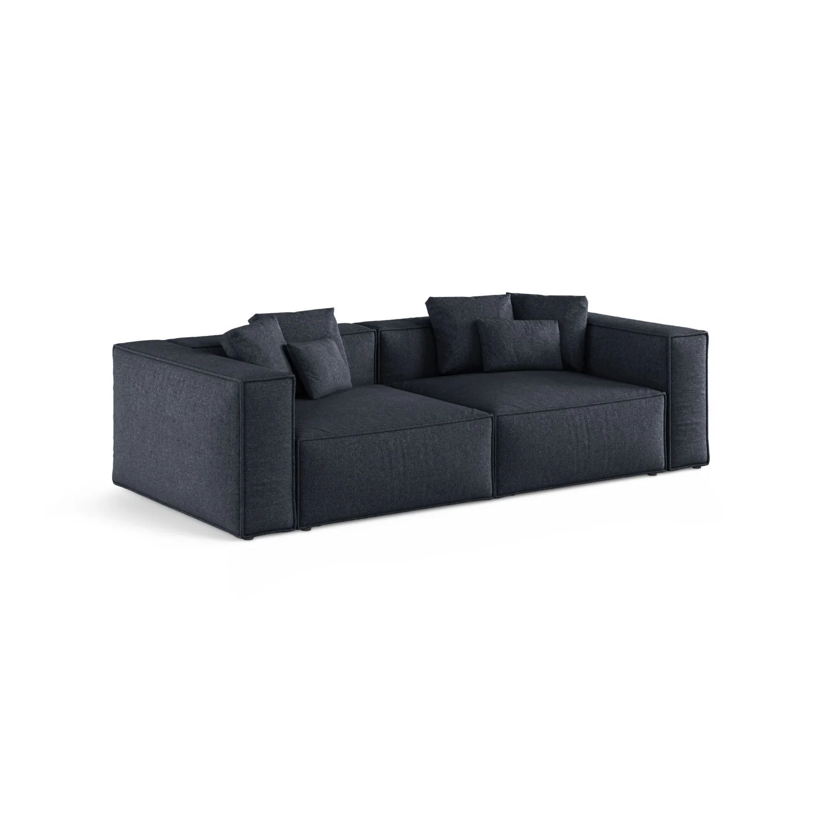 Aveiro 4-Sitzer Sofa aus Samt, Chenille oder Strukturstoff, 236x118x86 cm - Image 50