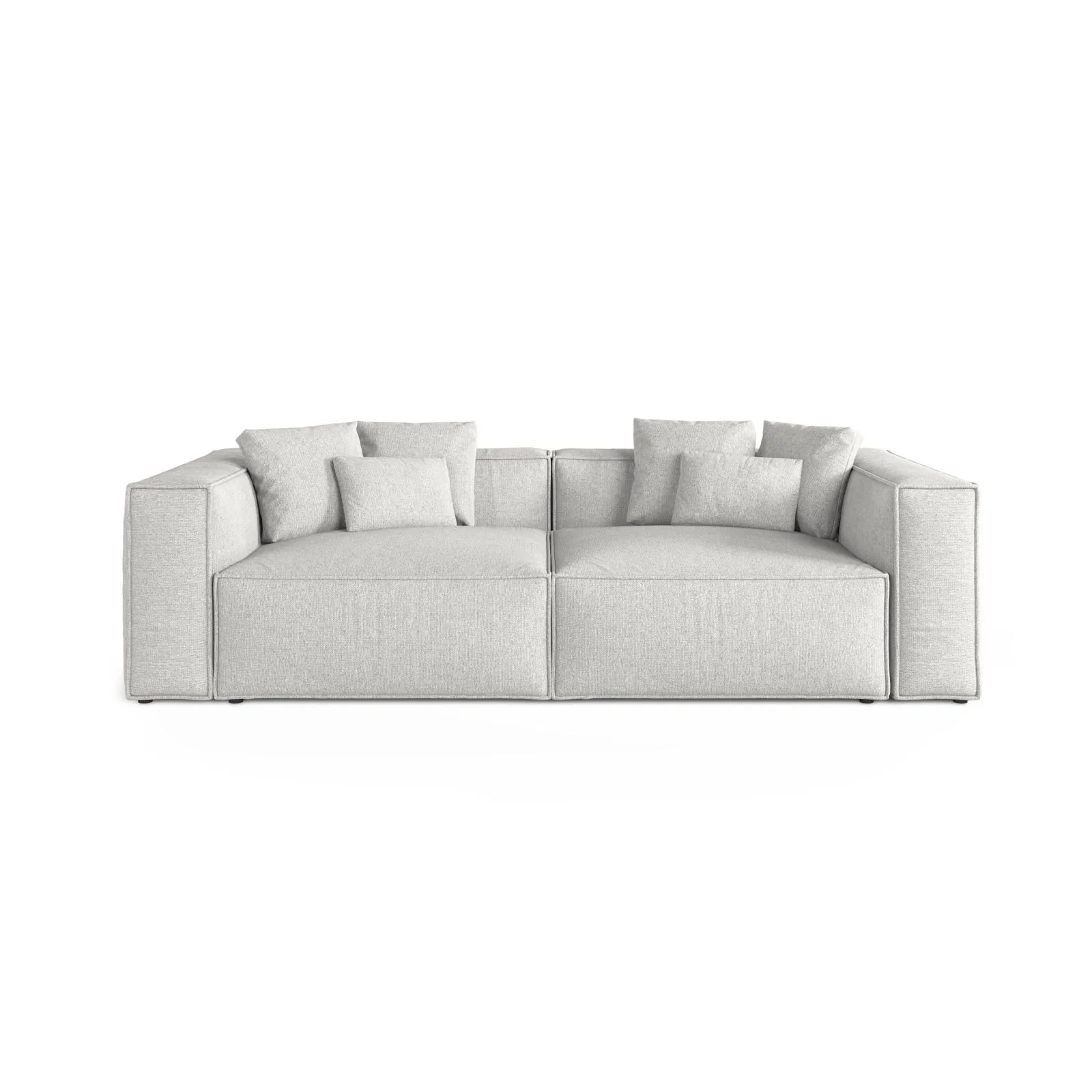 Aveiro 4-Sitzer Sofa aus Samt, Chenille oder Strukturstoff, 236x118x86 cm - Image 53
