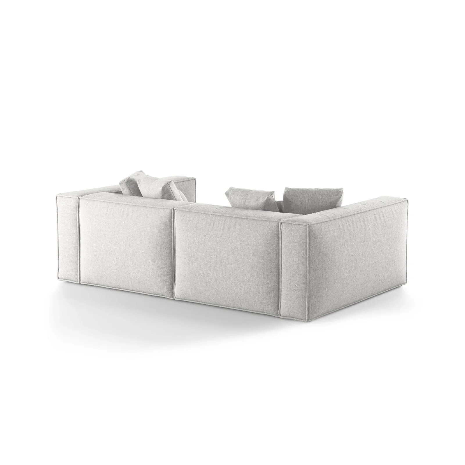 Aveiro 4-Sitzer Sofa aus Samt, Chenille oder Strukturstoff, 236x118x86 cm - Image 55