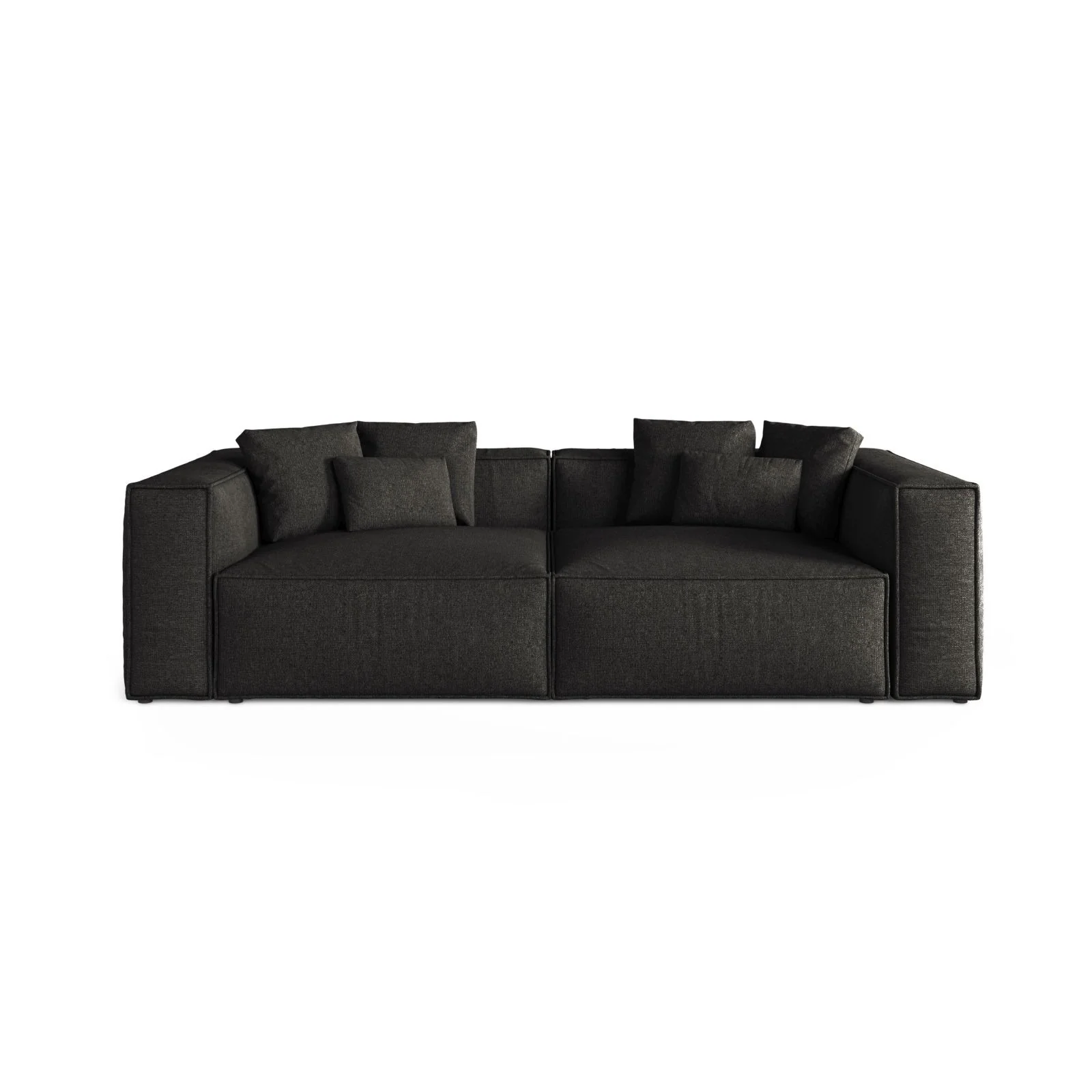 Aveiro 4-Sitzer Sofa aus Samt, Chenille oder Strukturstoff, 236x118x86 cm - Image 57