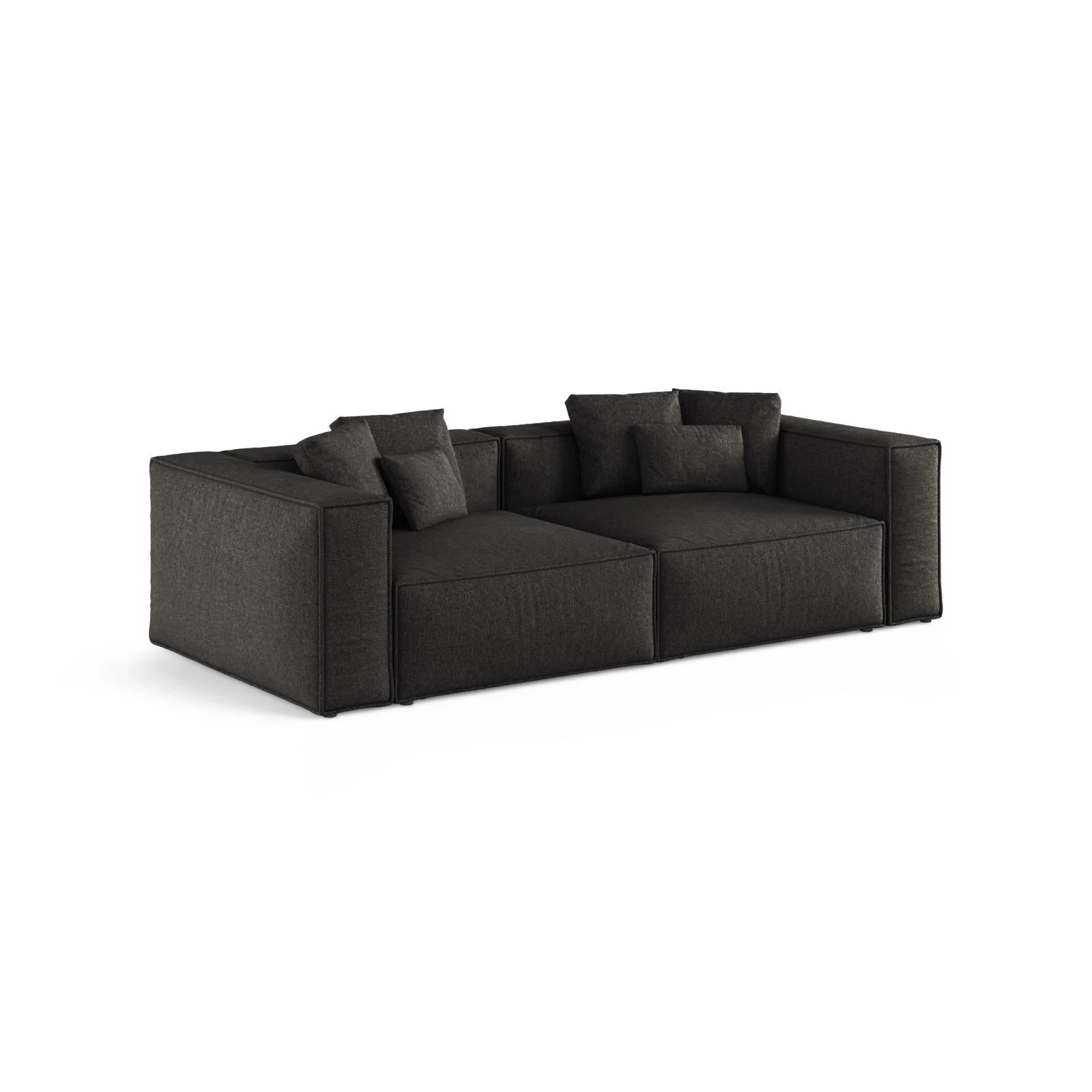 Aveiro 4-Sitzer Sofa aus Samt, Chenille oder Strukturstoff, 236x118x86 cm - Image 58