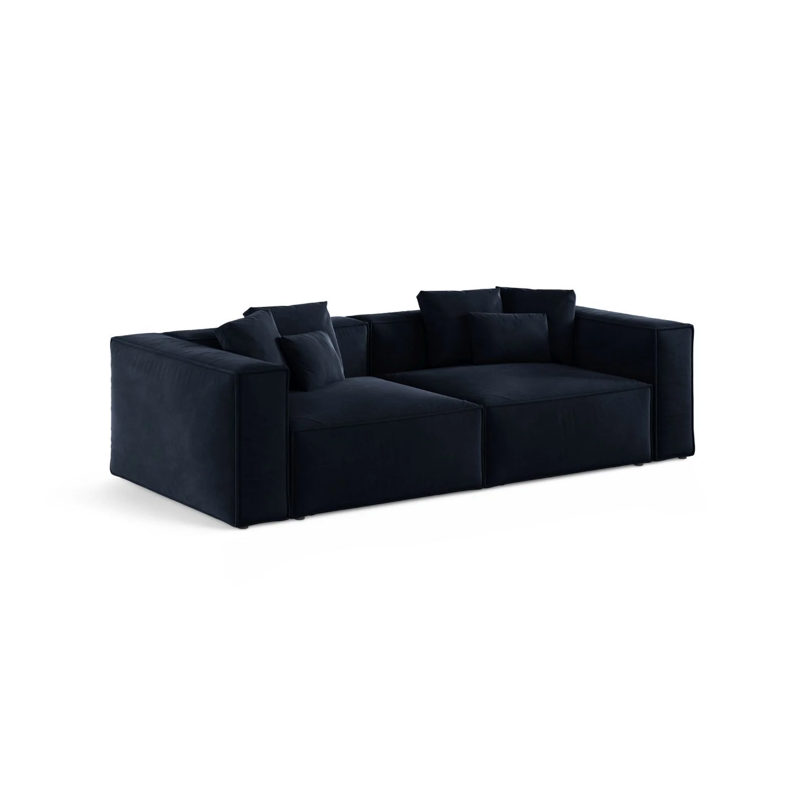 Aveiro 4-Sitzer Sofa aus Samt, Chenille oder Strukturstoff, 236x118x86 cm - Image 6