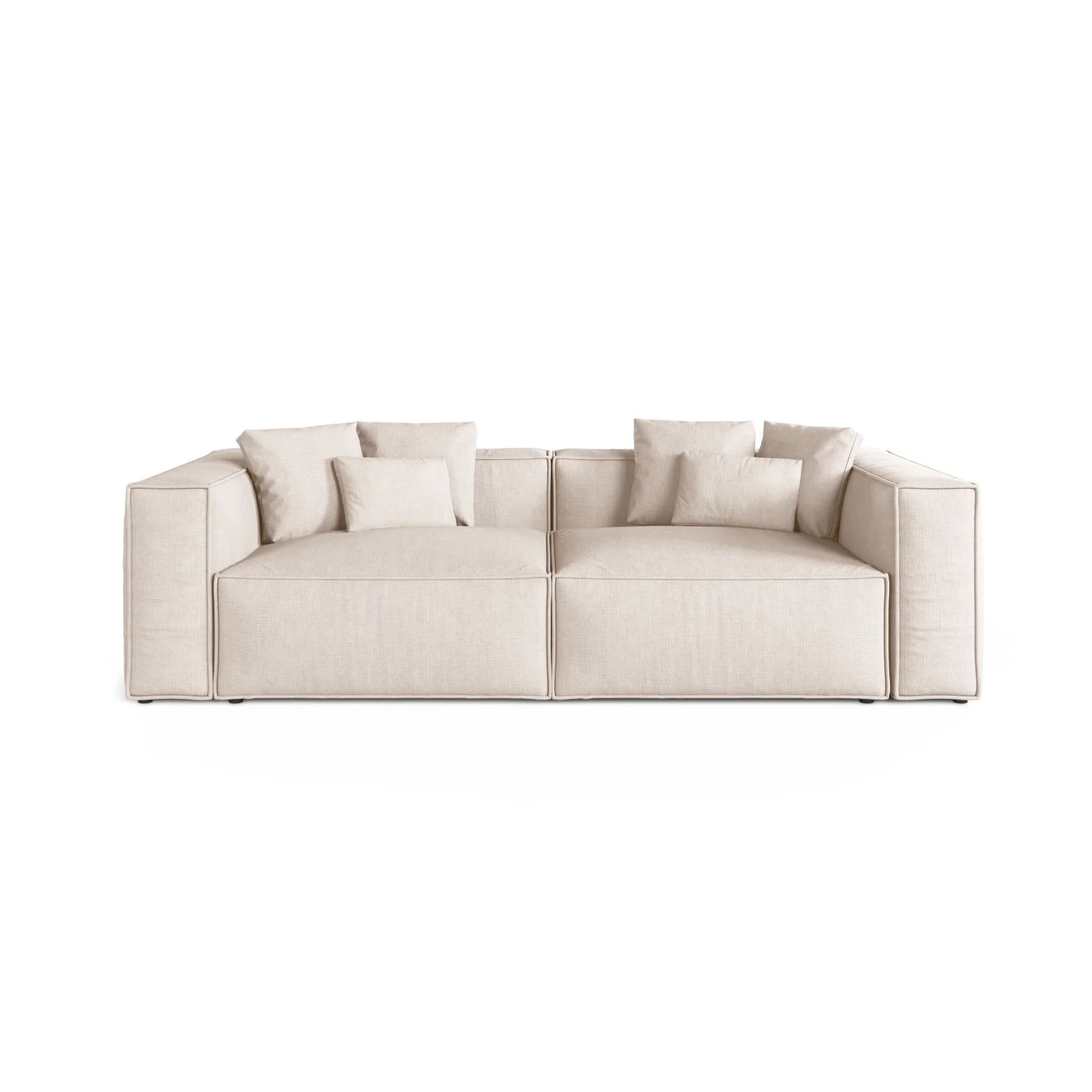 Aveiro 4-Sitzer Sofa aus Samt, Chenille oder Strukturstoff, 236x118x86 cm - Image 61
